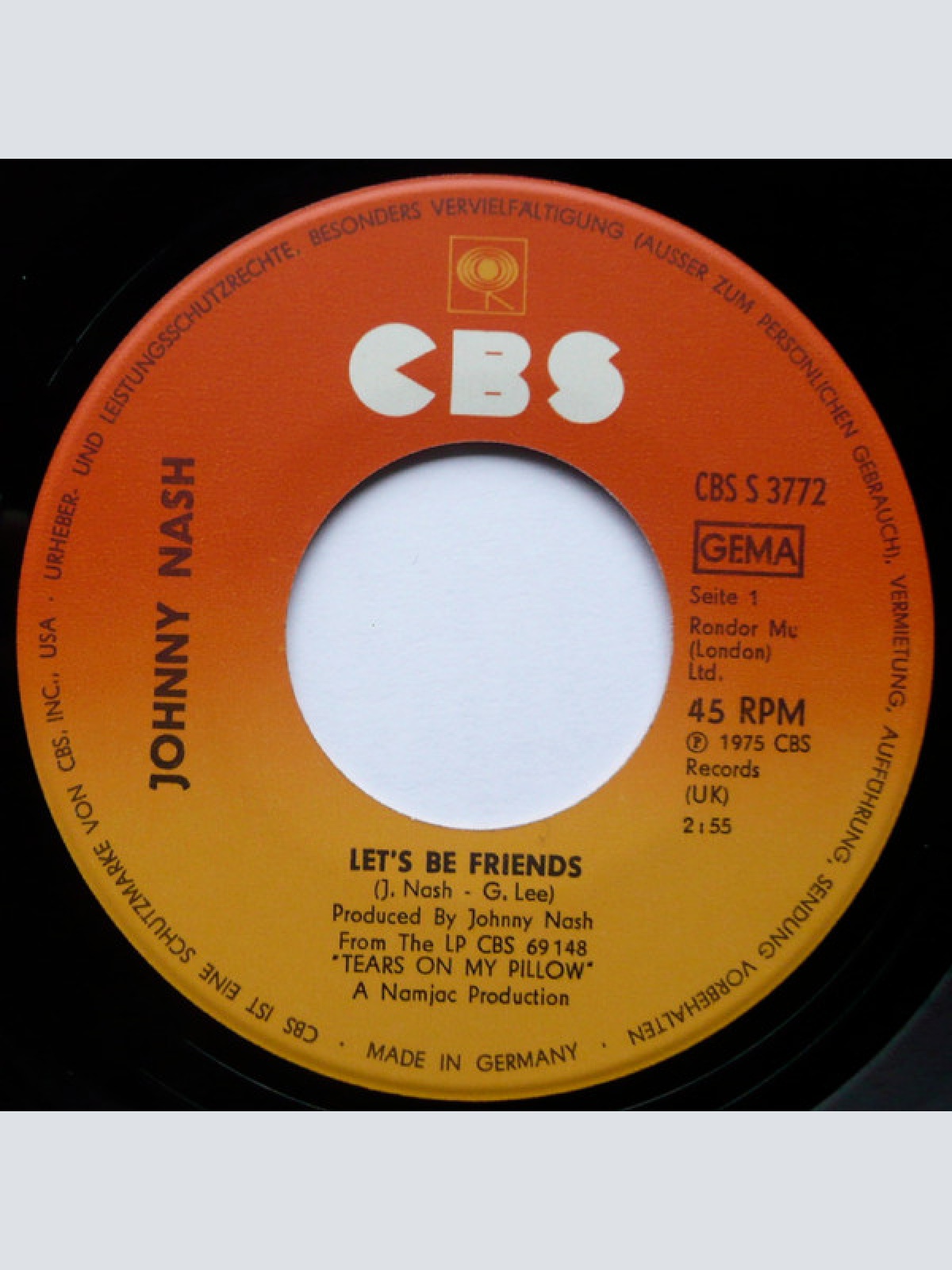 Vinyl / Johnny Nash - Let's Be Friends