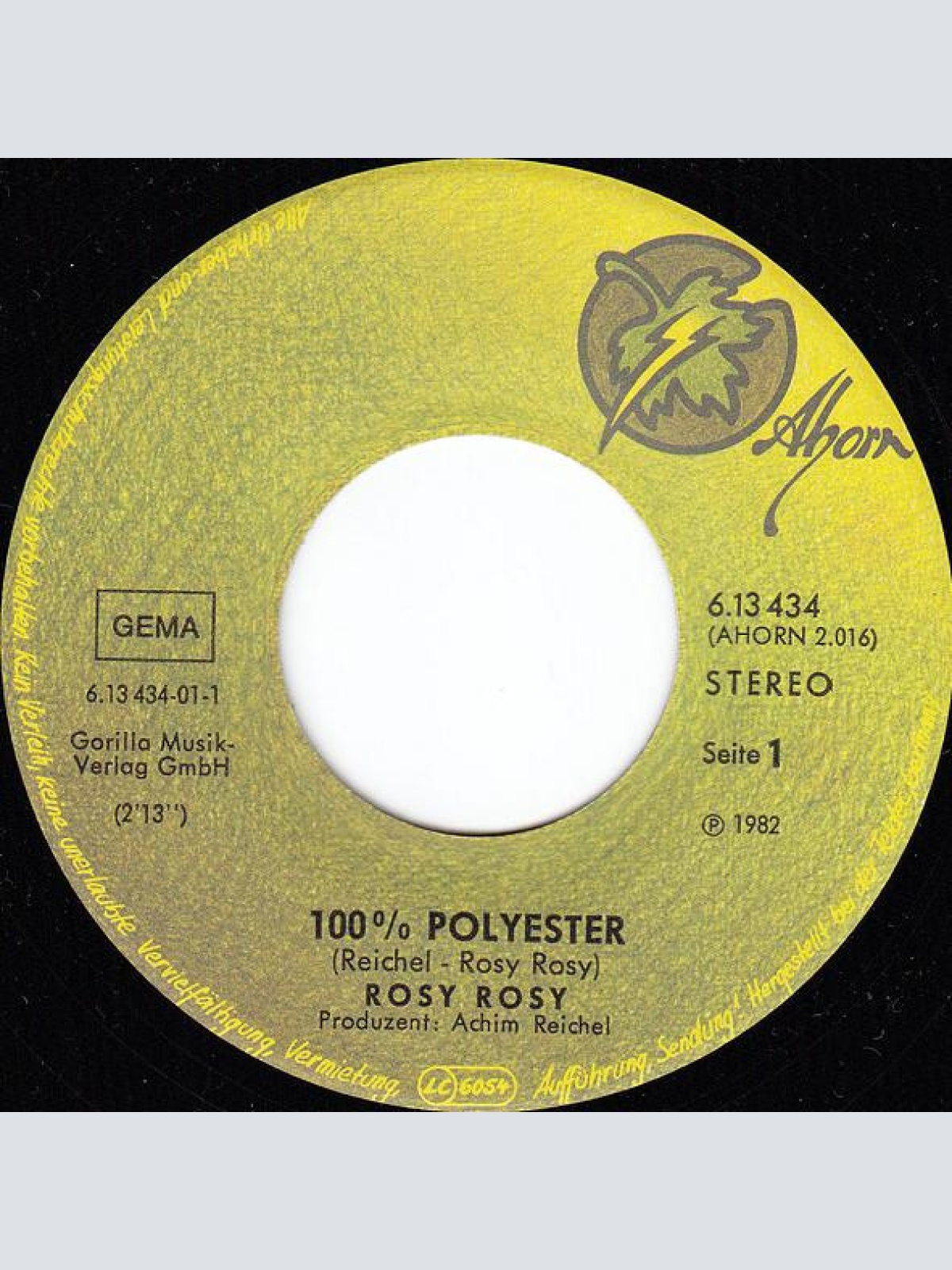 Vinyl / Rosy Rosy - 100% Polyester / Erste Liebe