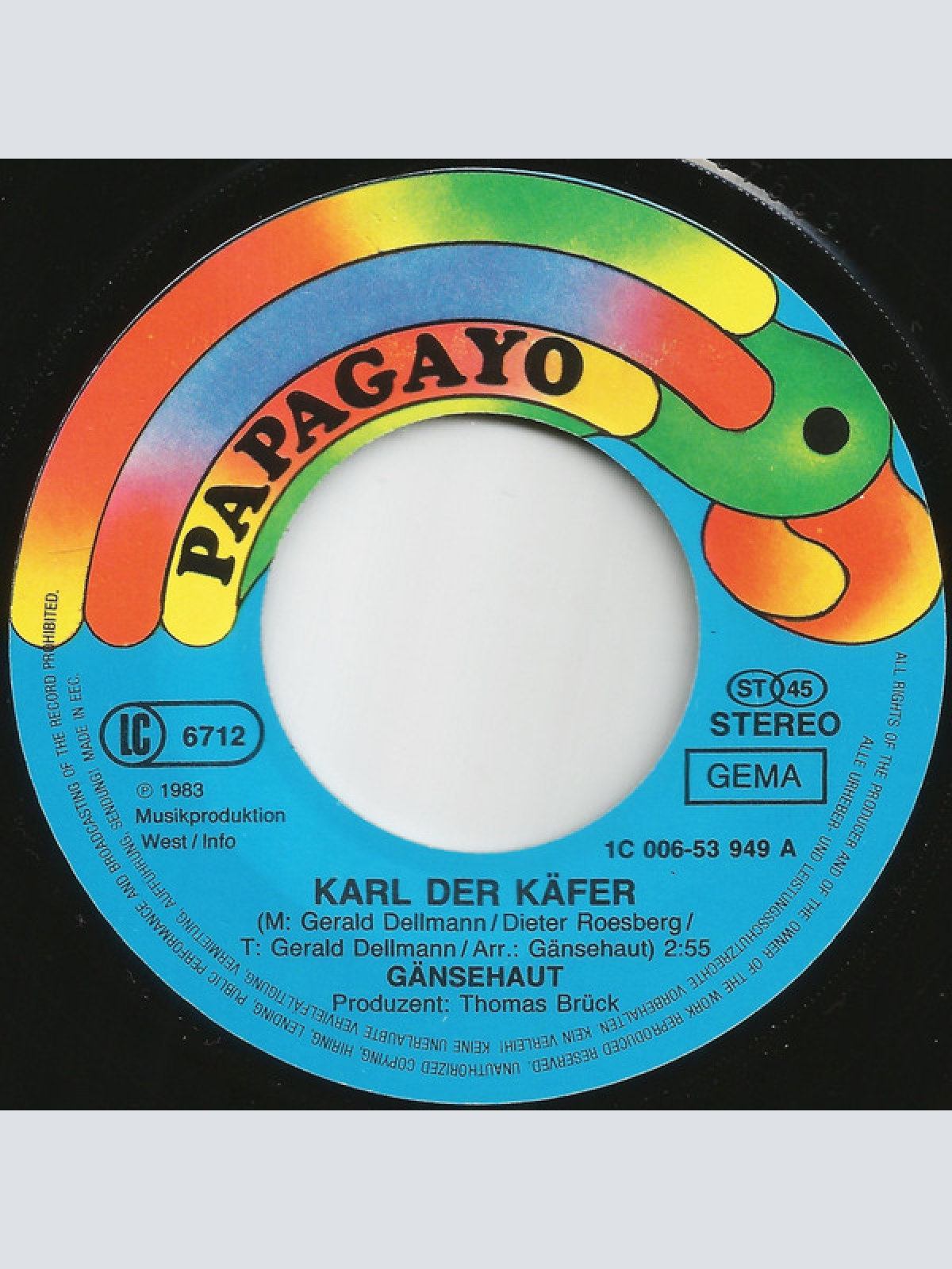 Vinyl / Gänsehaut - Karl Der Käfer