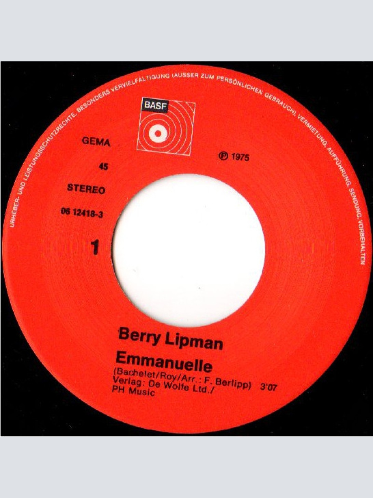 Vinyl / Berry Lipman And His Orchestra* - Emmanuelle