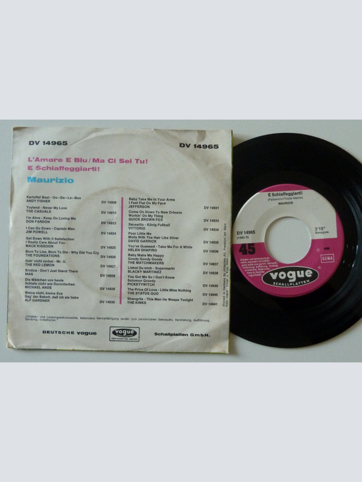 Vinyl / Maurizio Arcieri - L'Amore E Blu Ma Ci Sei Tu