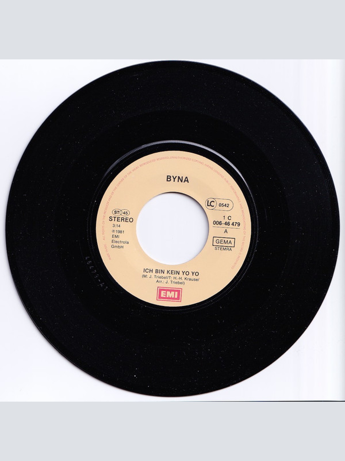 Vinyl / Byna - Ich Bin Kein Yo Yo