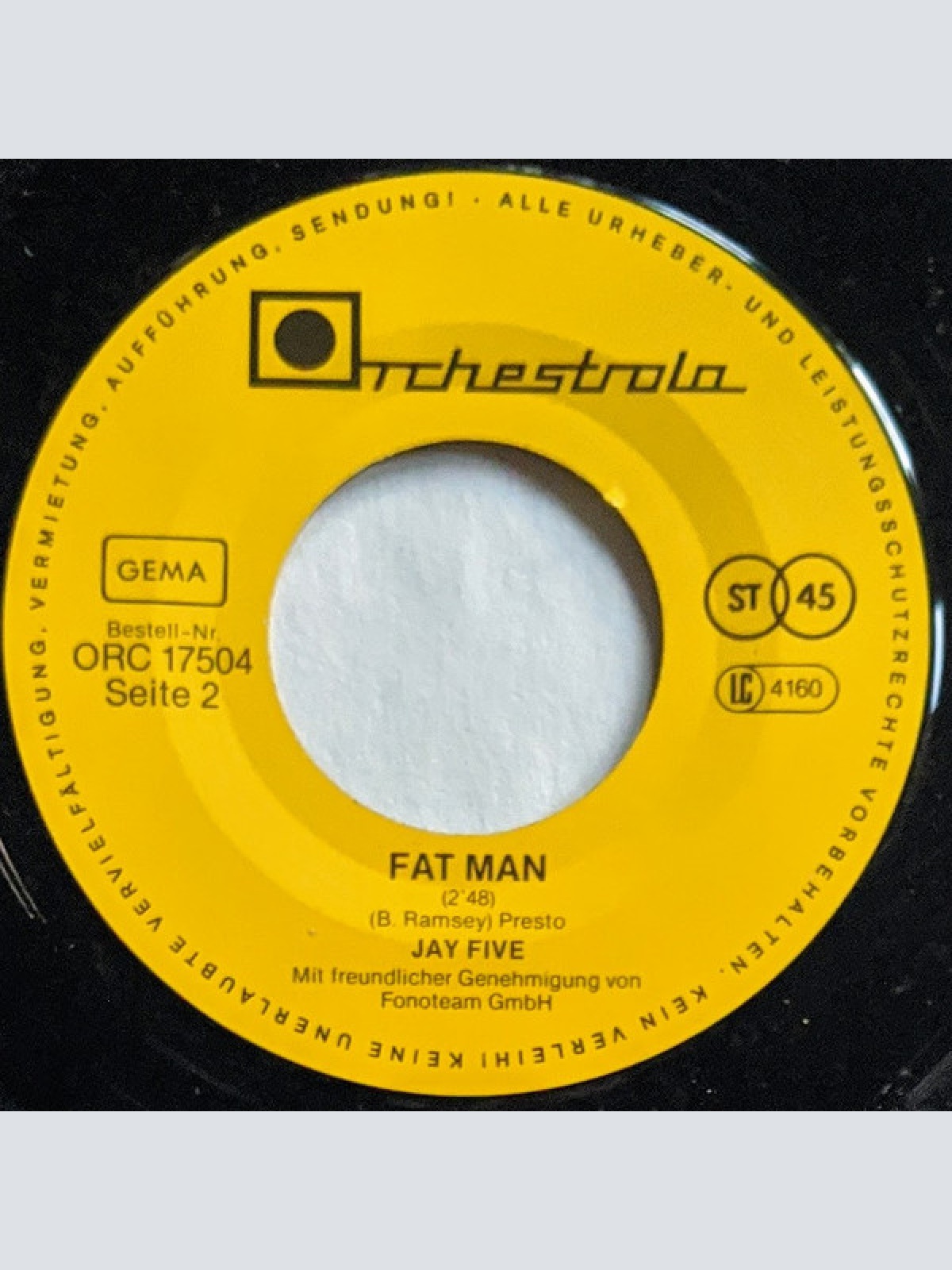 Vinyl / Jay Five* - Early Bird / Fat Man