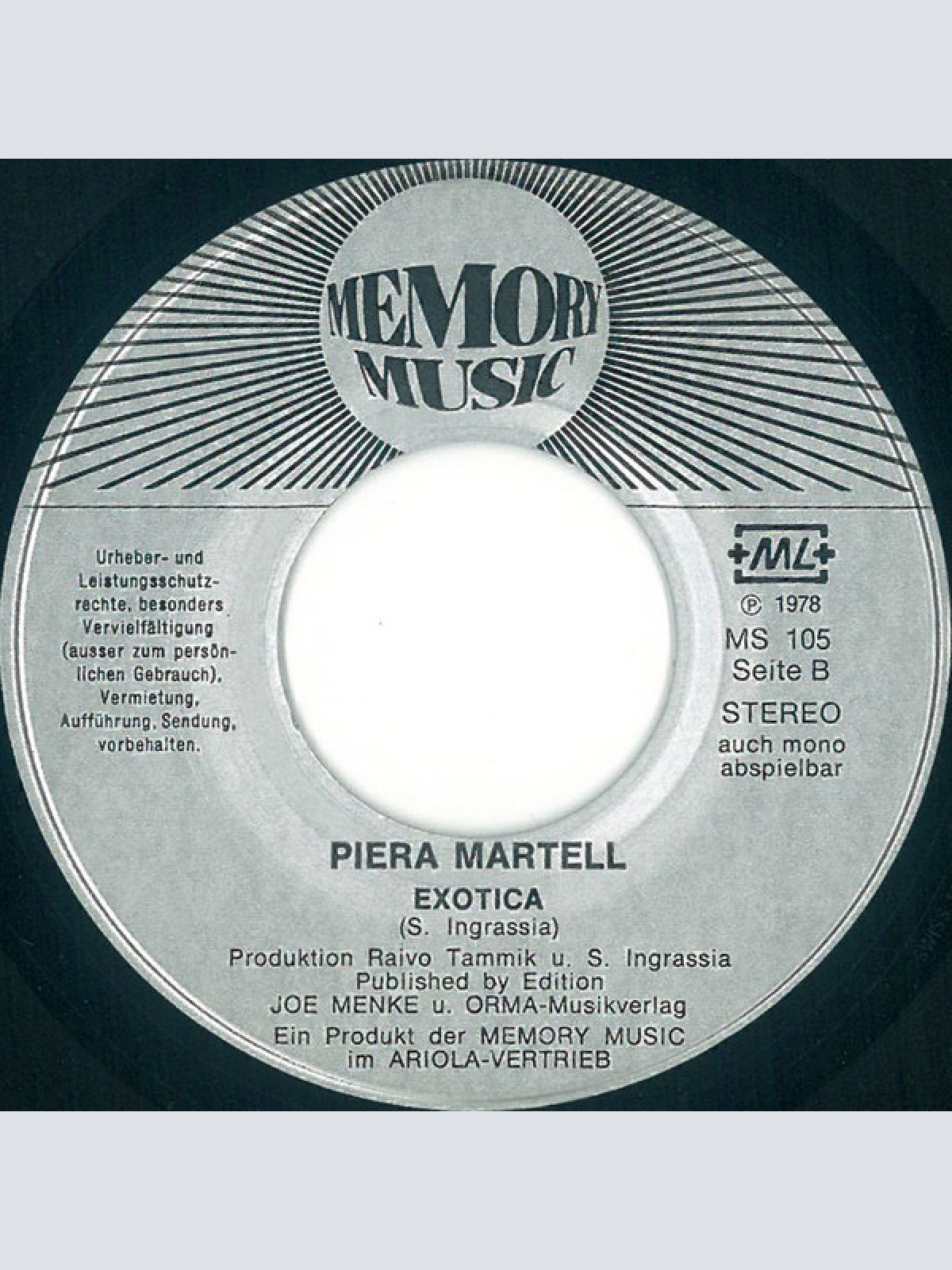 Vinyl / Piera Martell - Freitag Der 13. / Exotica