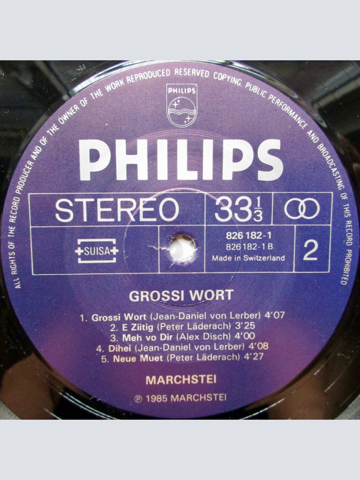 Vinyl / Marchstei - Grossi Wort