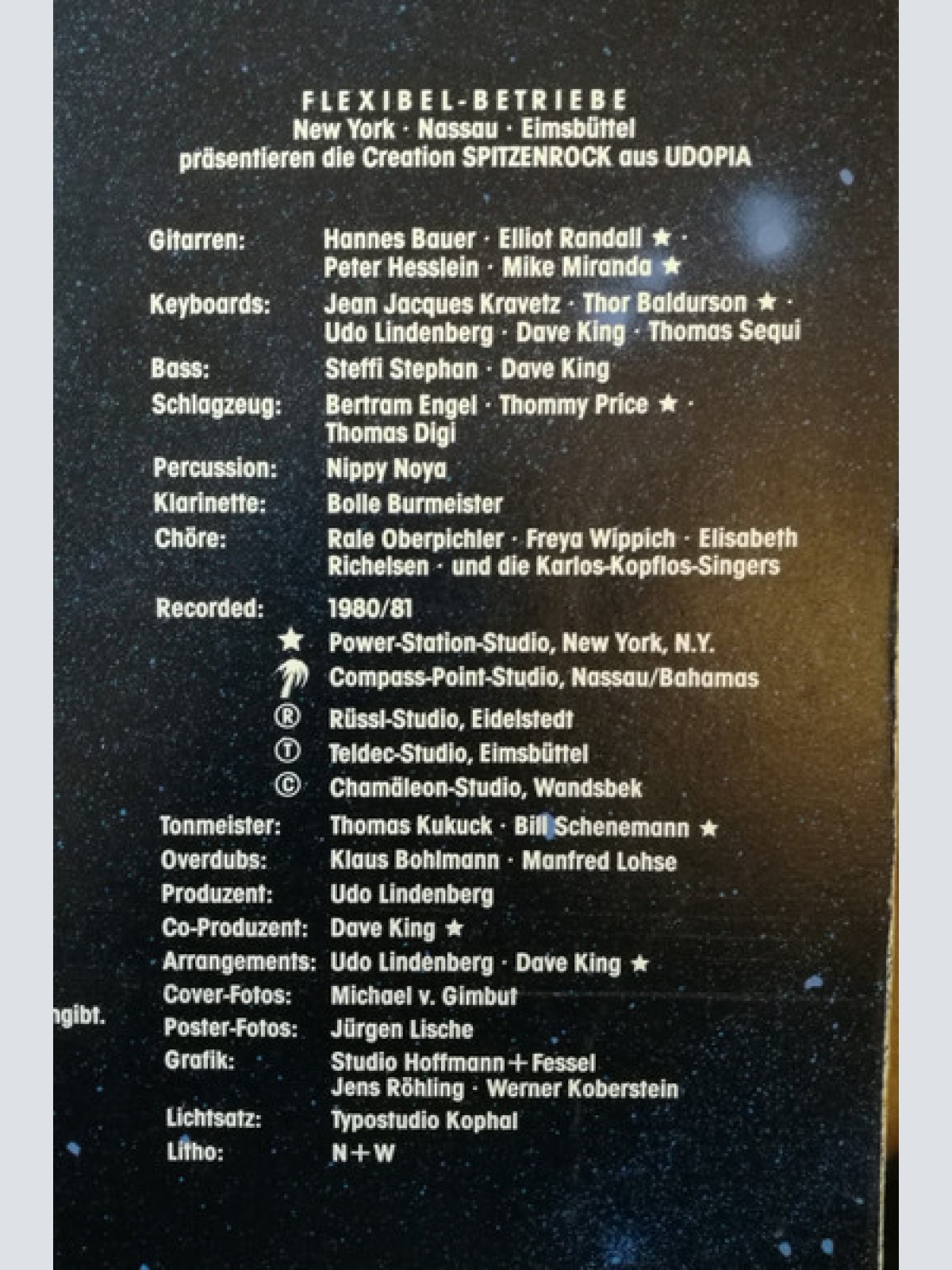 Vinyl / Udo Lindenberg & Panik Orchester* - Udopia