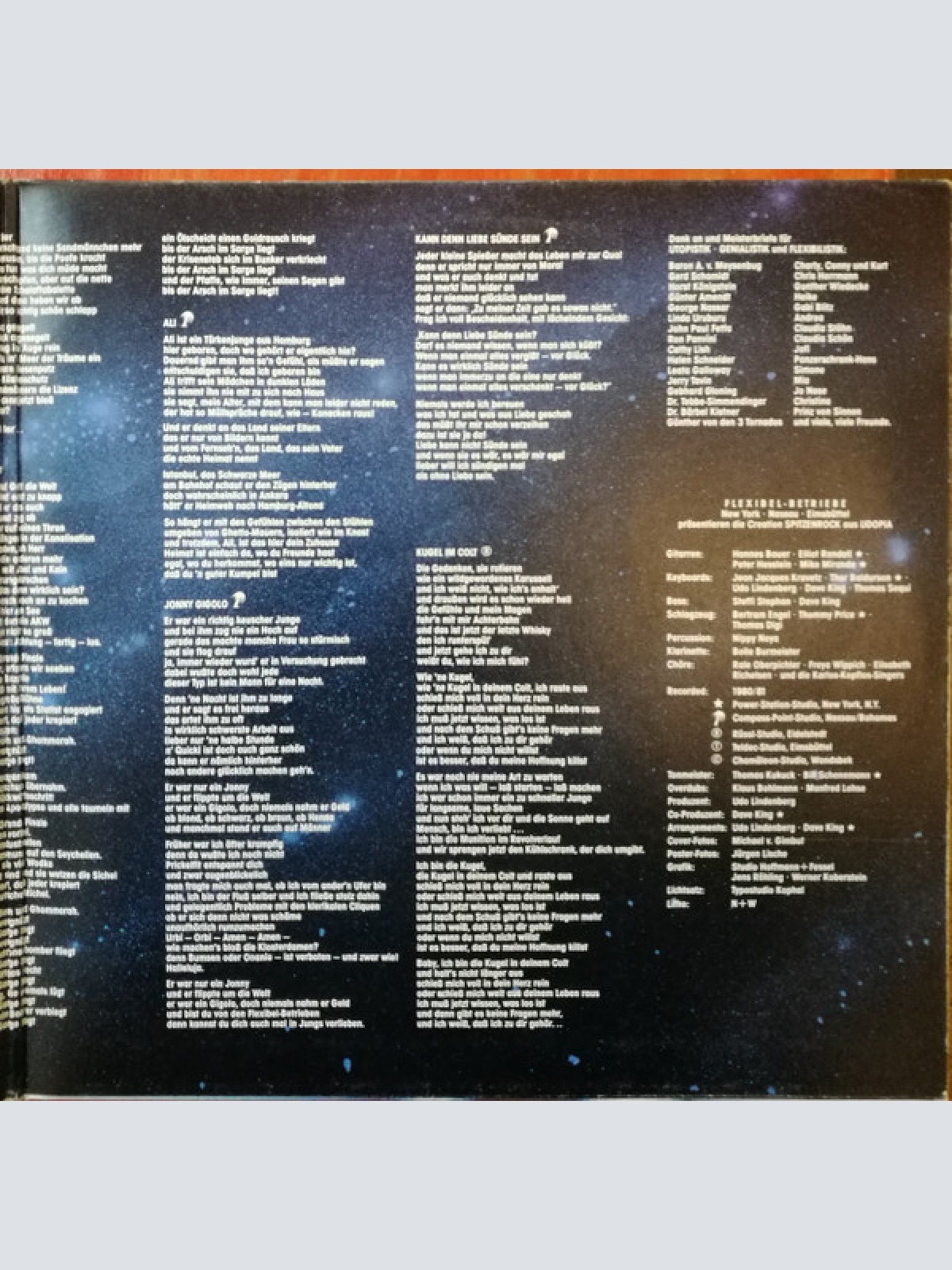 Vinyl / Udo Lindenberg & Panik Orchester* - Udopia