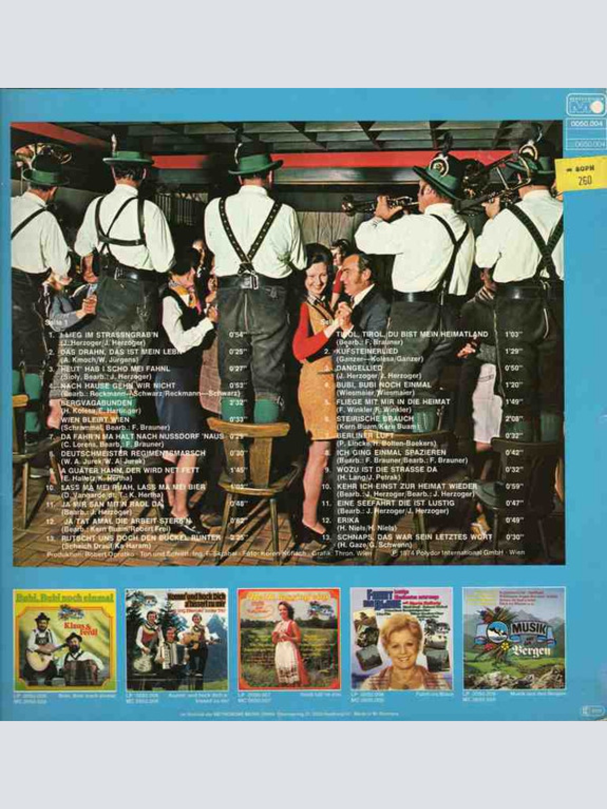 Vinyl / Die Kern Buam - Heut' Spielen...