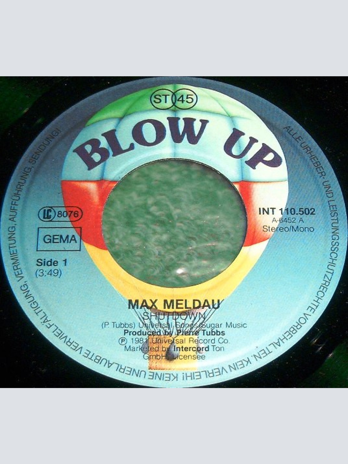 Vinyl / Max Meldau - Shutdown