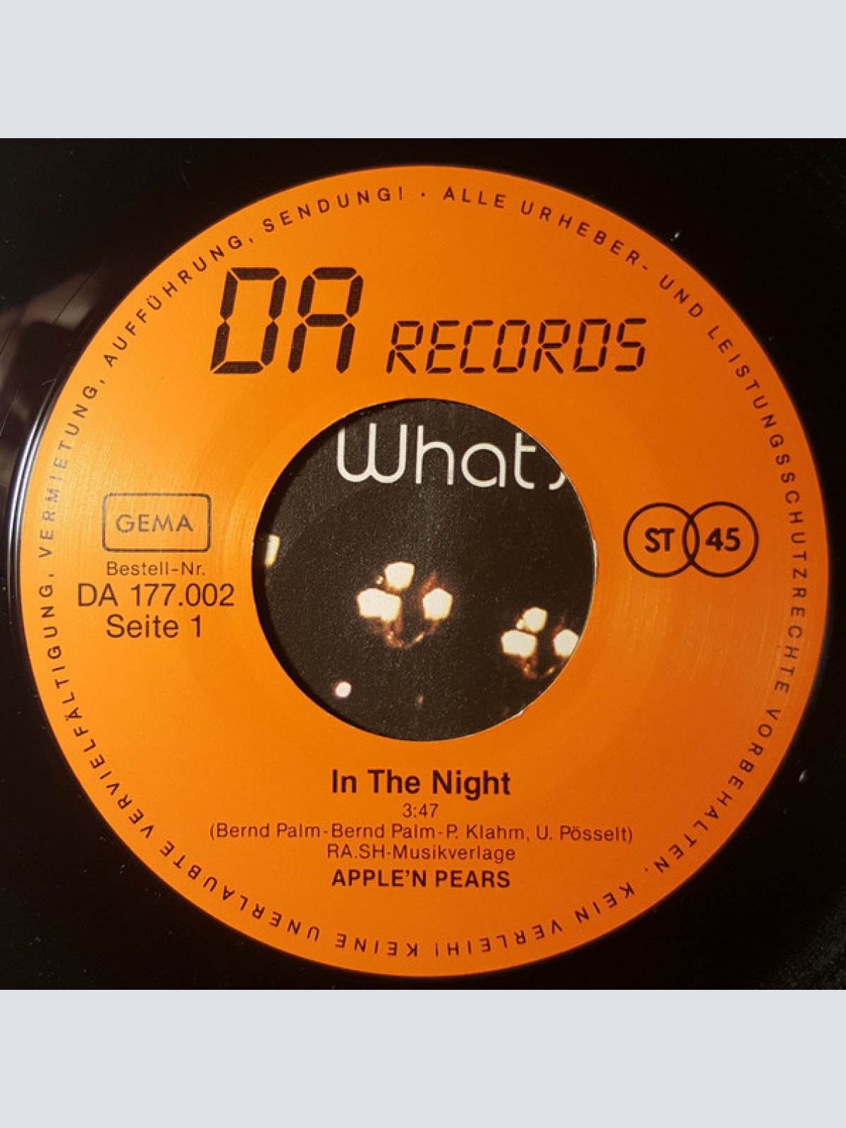 Vinyl / Apple 'N' Pear's - In The Night