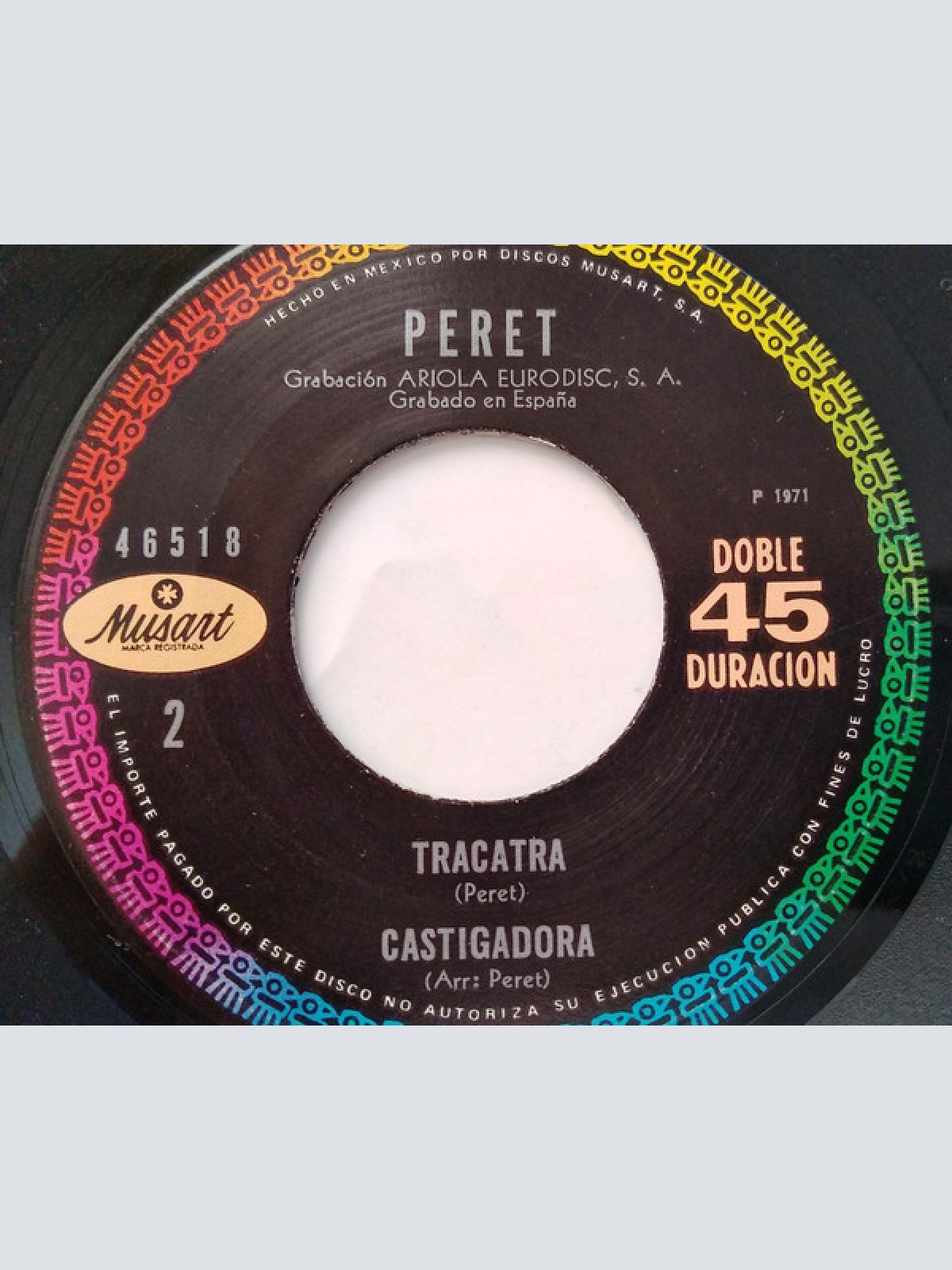 Vinyl / Peret - Una Lagrima