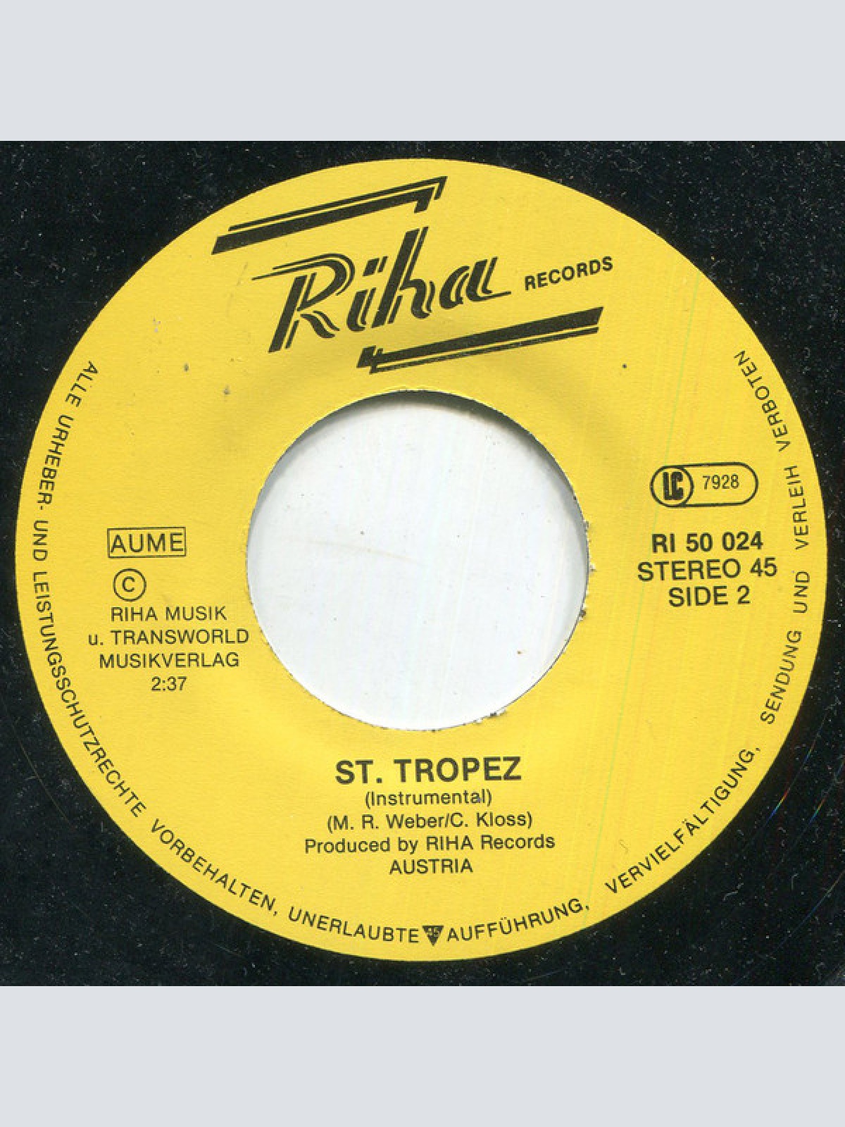 Vinyl / Jeff'N Bert - St. Tropez