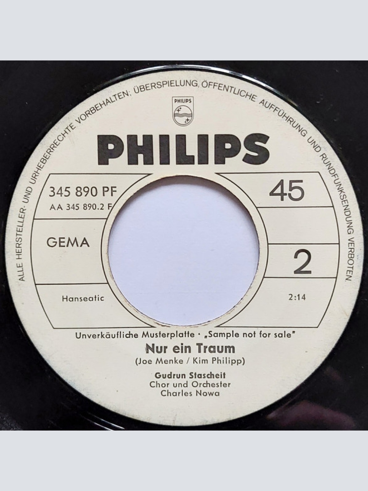 Vinyl / Gudrun Stascheit - Vergiss Deine Sorgen / Nur Ein Traum