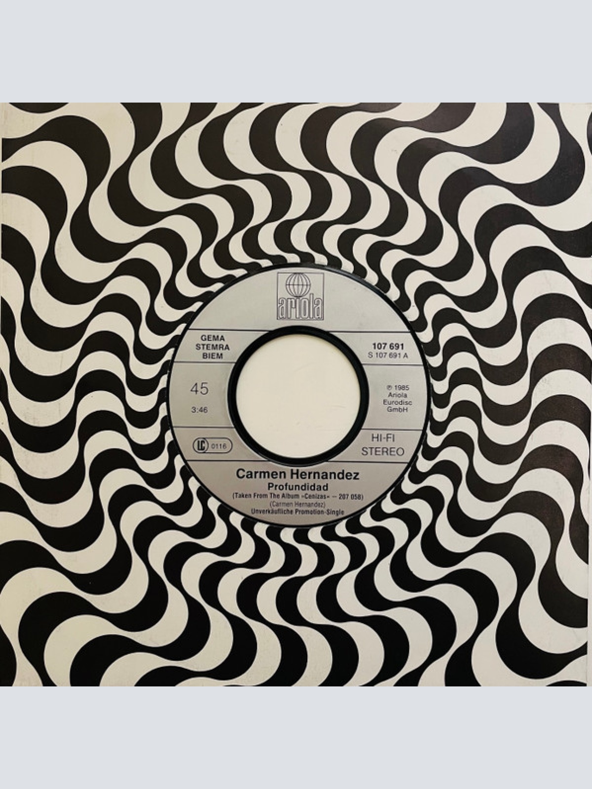 Vinyl / Carmen Hernandez* - Profundidad / Evocacion