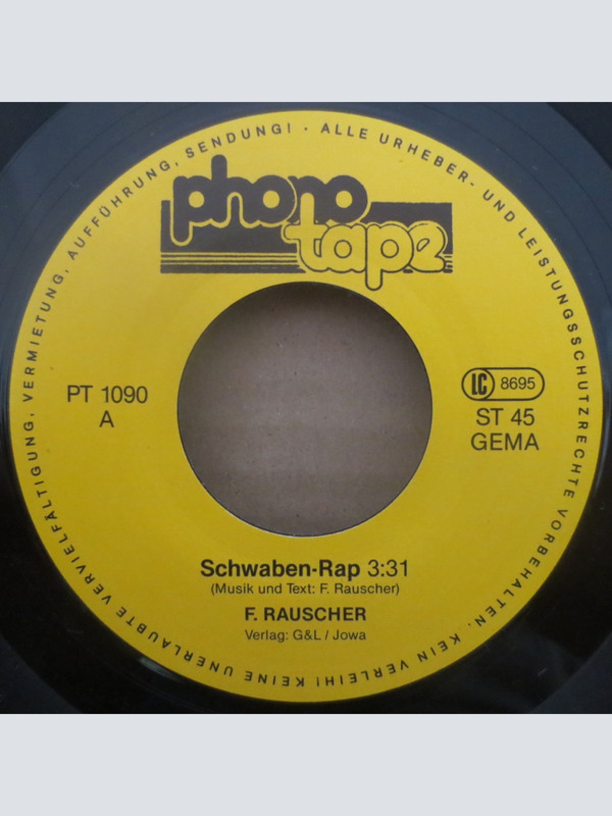 Vinyl / F. Rauscher* - Schwaben-Rap
