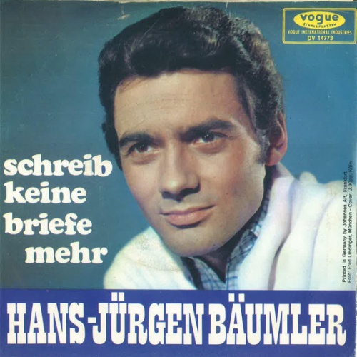 Vinyl / Hans-Jürgen Bäumler - Schreib Keine Briefe Mehr