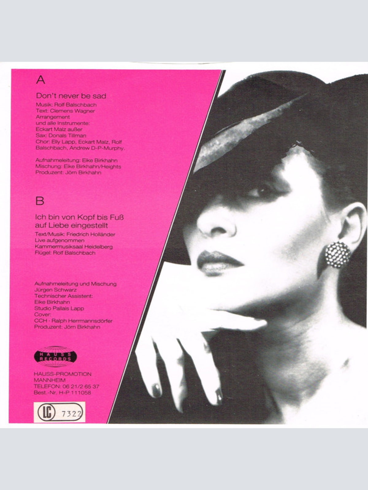 Vinyl / Elly Lapp - Don't Never Be Sad