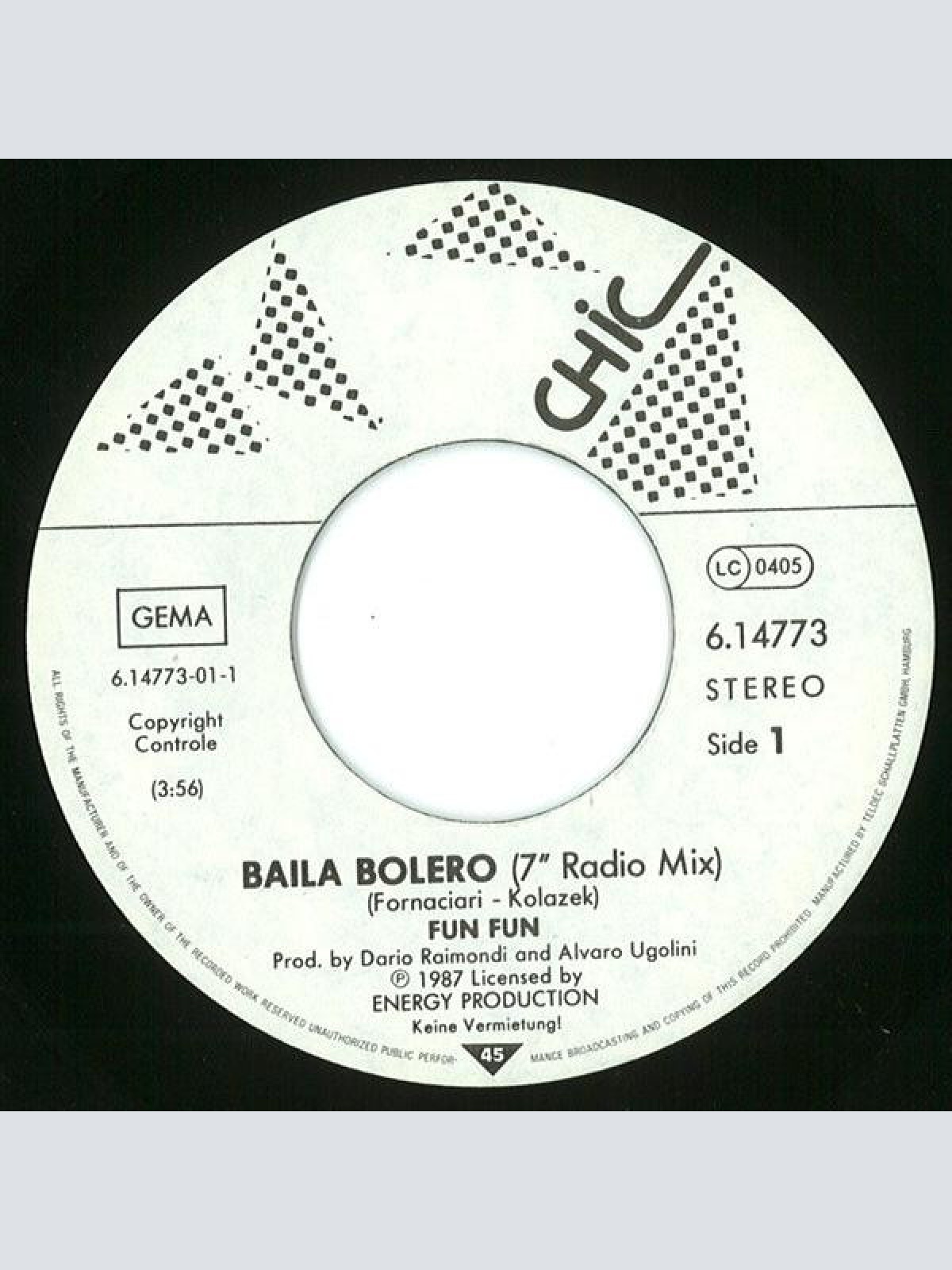 Vinyl / Fun Fun - Baila Bolero