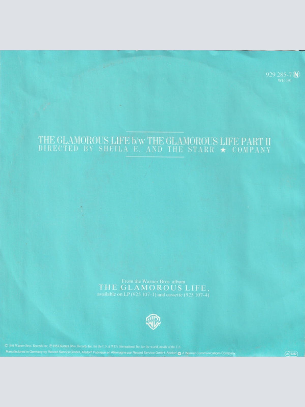 Vinyl / Sheila E. - The Glamorous Life