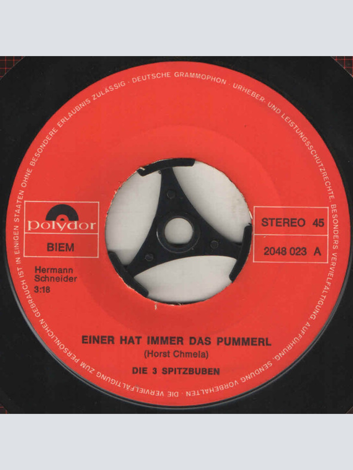 Vinyl / Die 3 Spitzbuben - Einer Hat Immer Das Pummerl