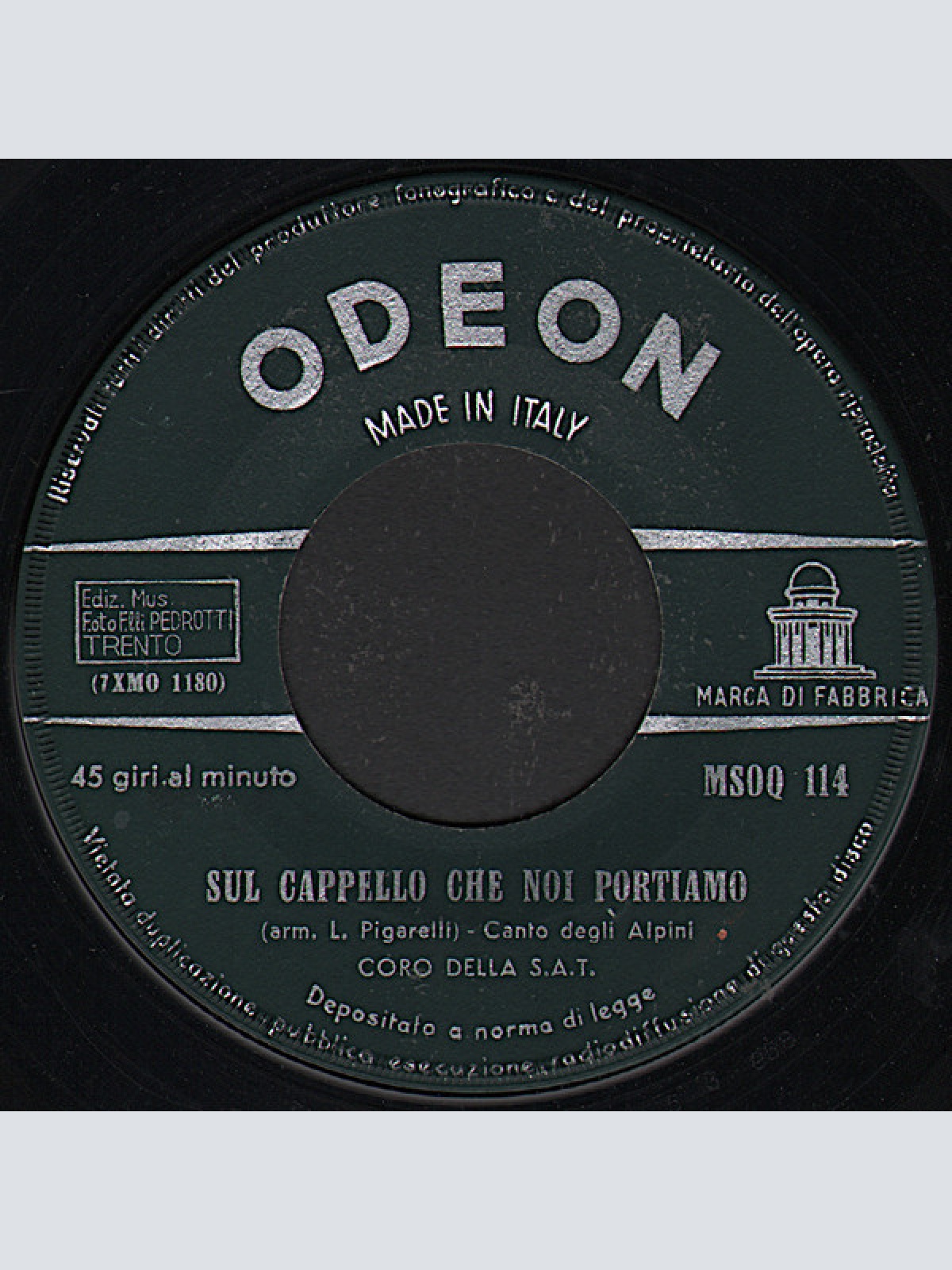 Vinyl / Coro Della S.A.T. - Sui Monti Fioccano