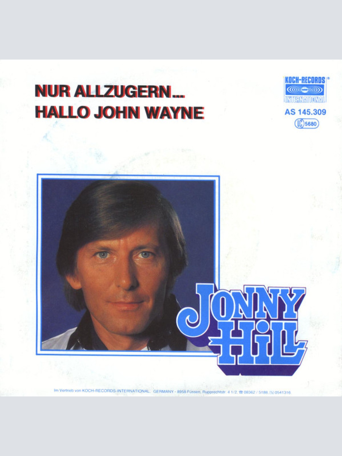 Vinyl / Jonny Hill - Nur Allzugern