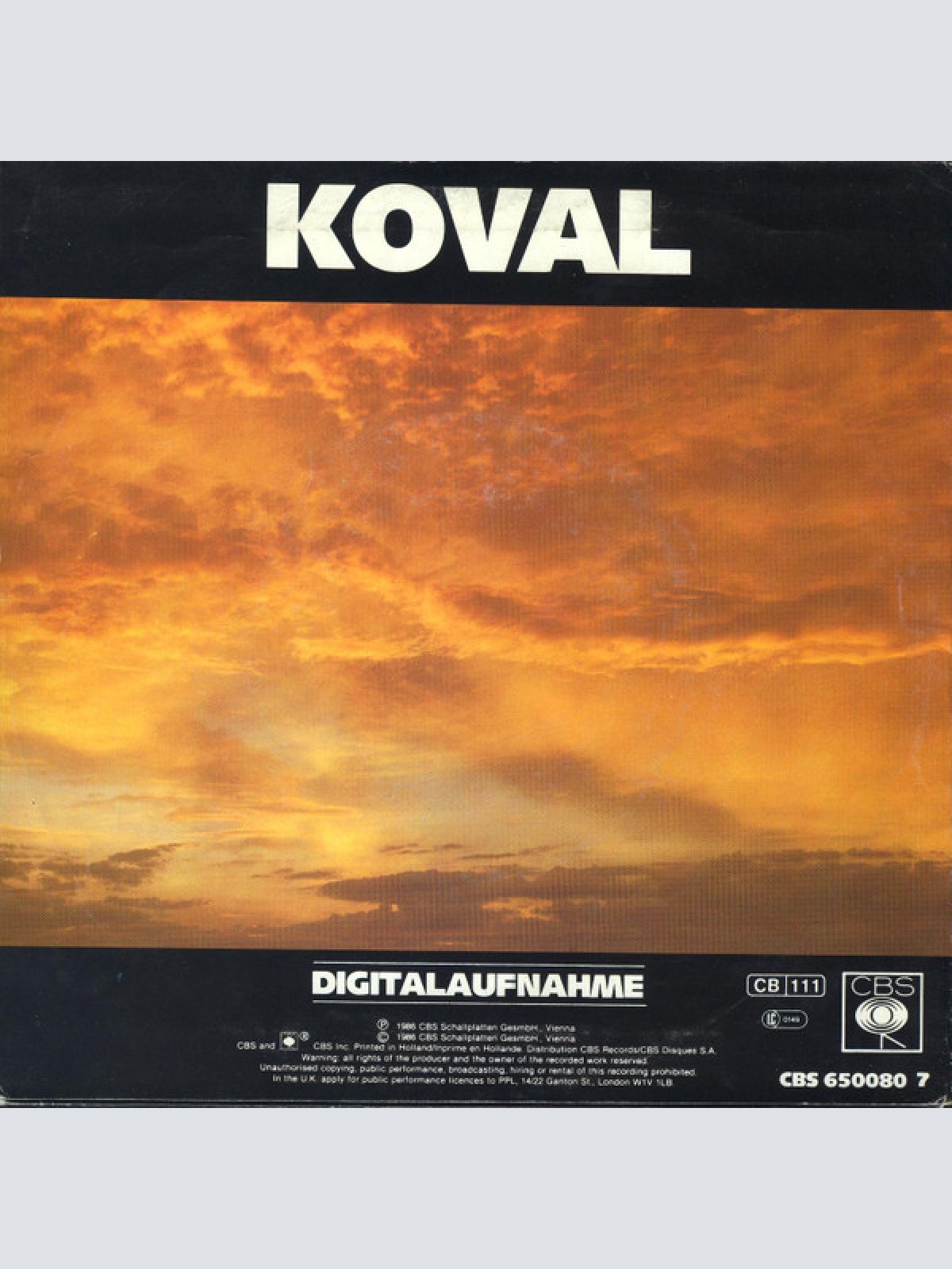 Vinyl / Koval* - Sehnsucht