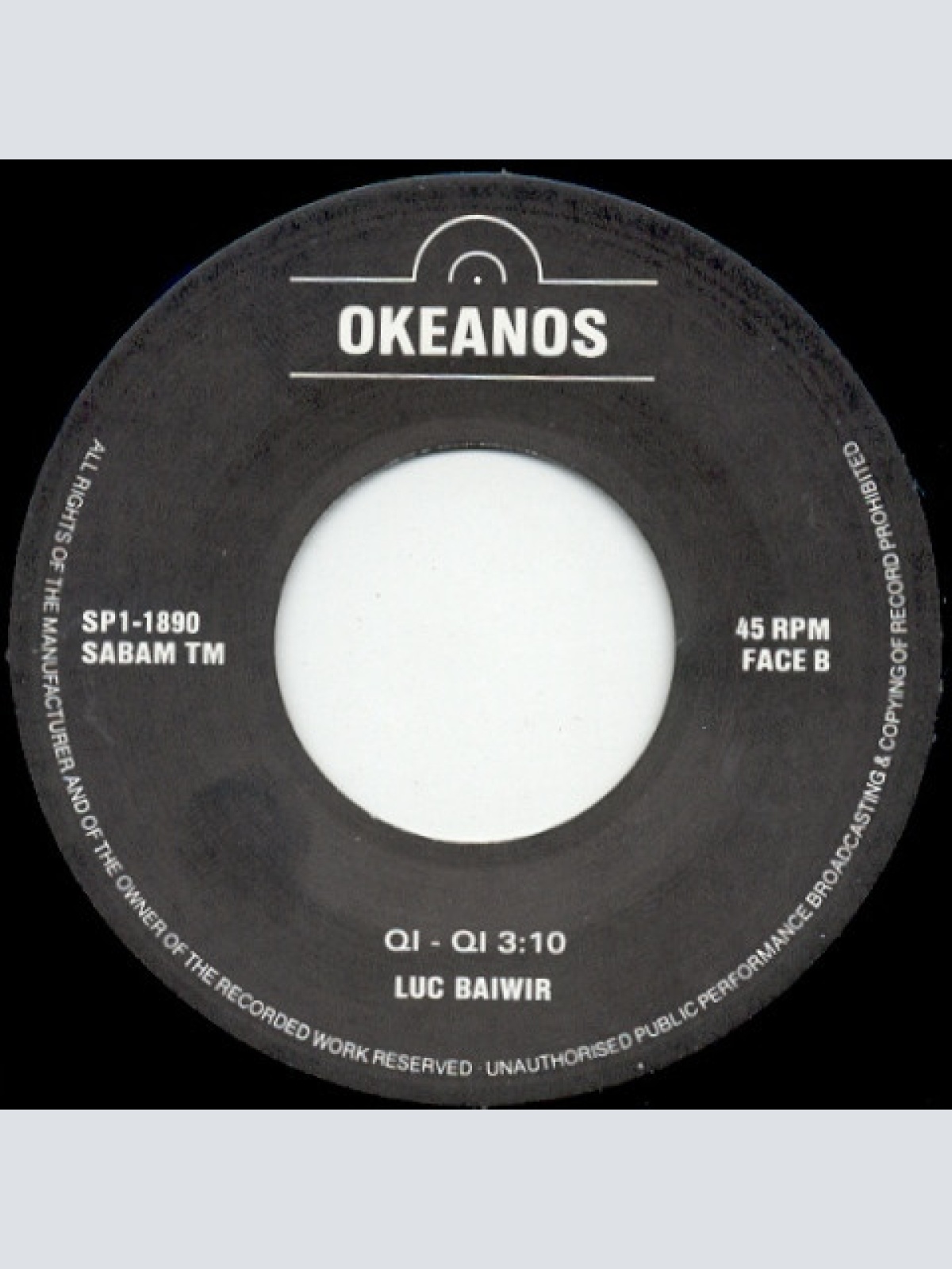 Vinyl / Luc Baiwir - Okeanos