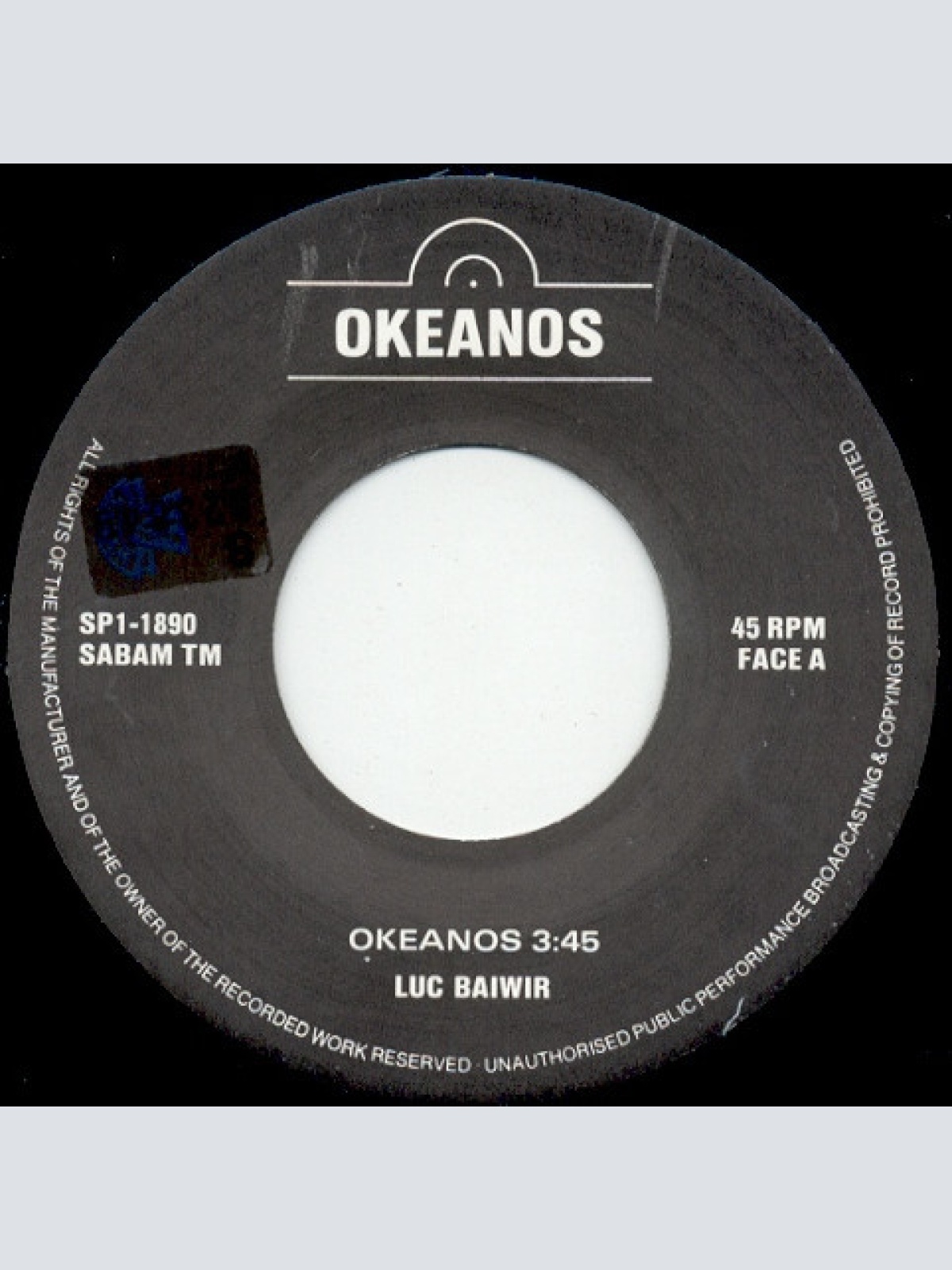 Vinyl / Luc Baiwir - Okeanos