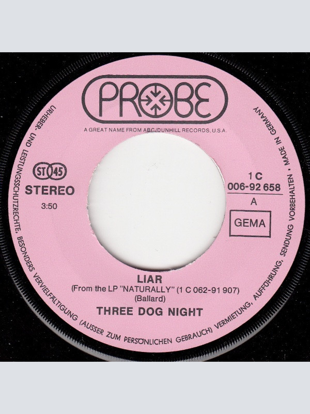 Vinyl / Three Dog Night - Liar