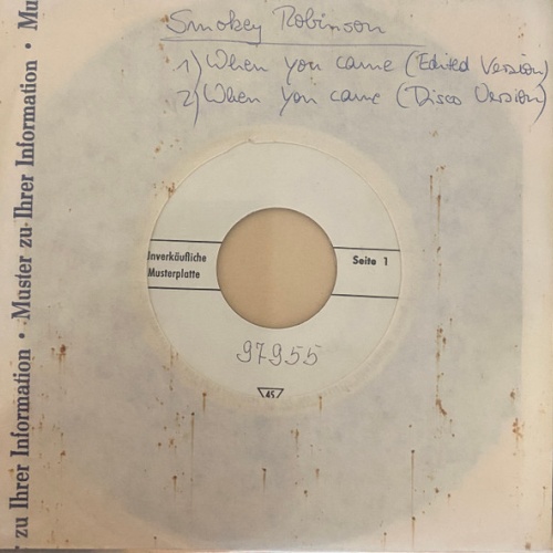 Vinyl / Smokey Robinson - When You Came