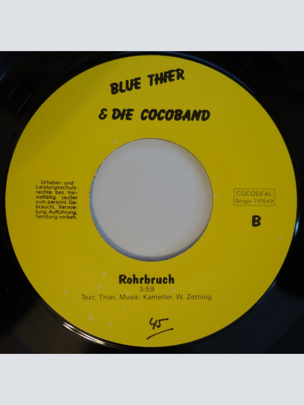 Vinyl / Blue Thier & Die Cocoband* - So An Tog