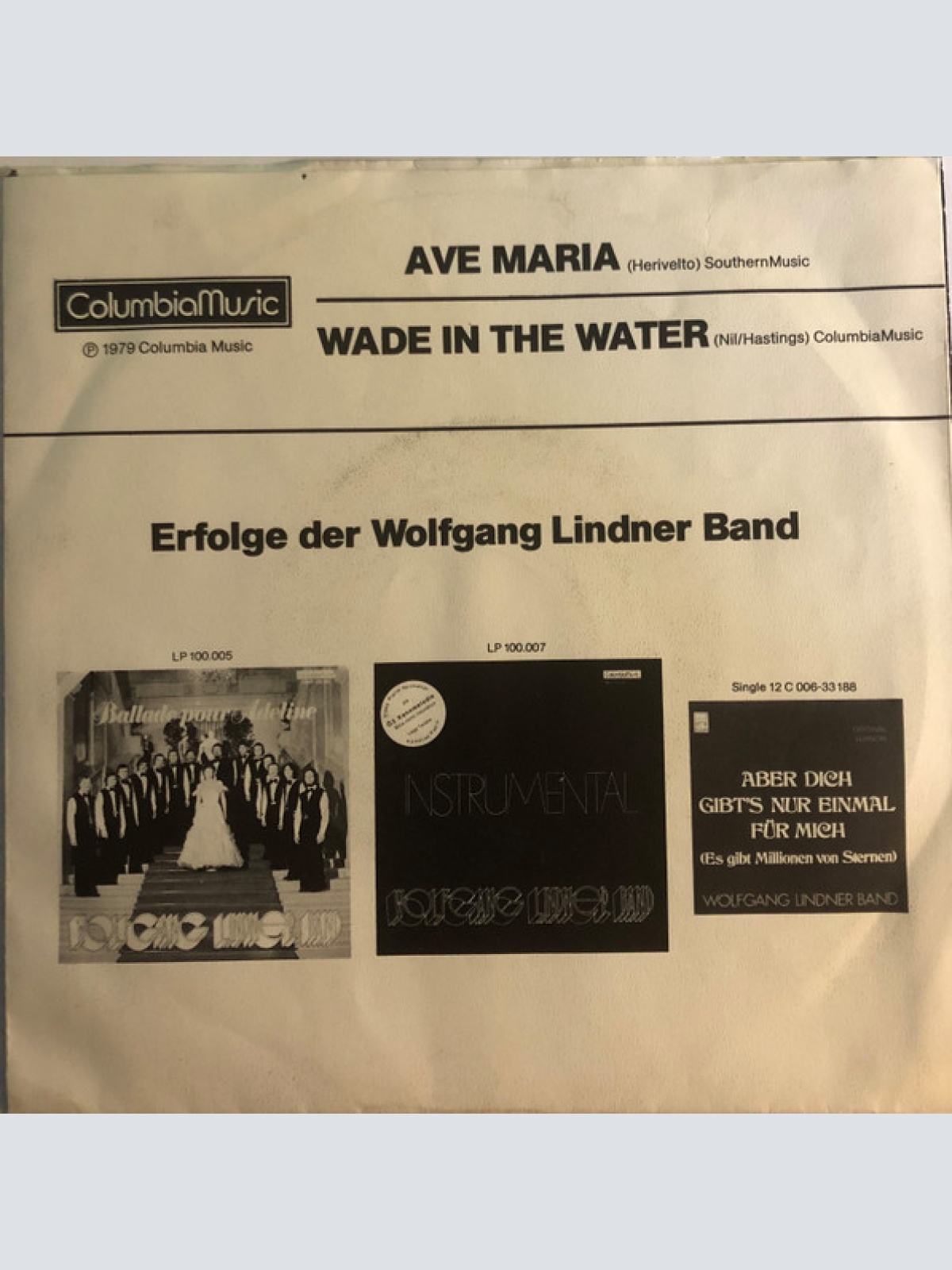 Vinyl / Wolfgang Lindner Band - Ave Maria