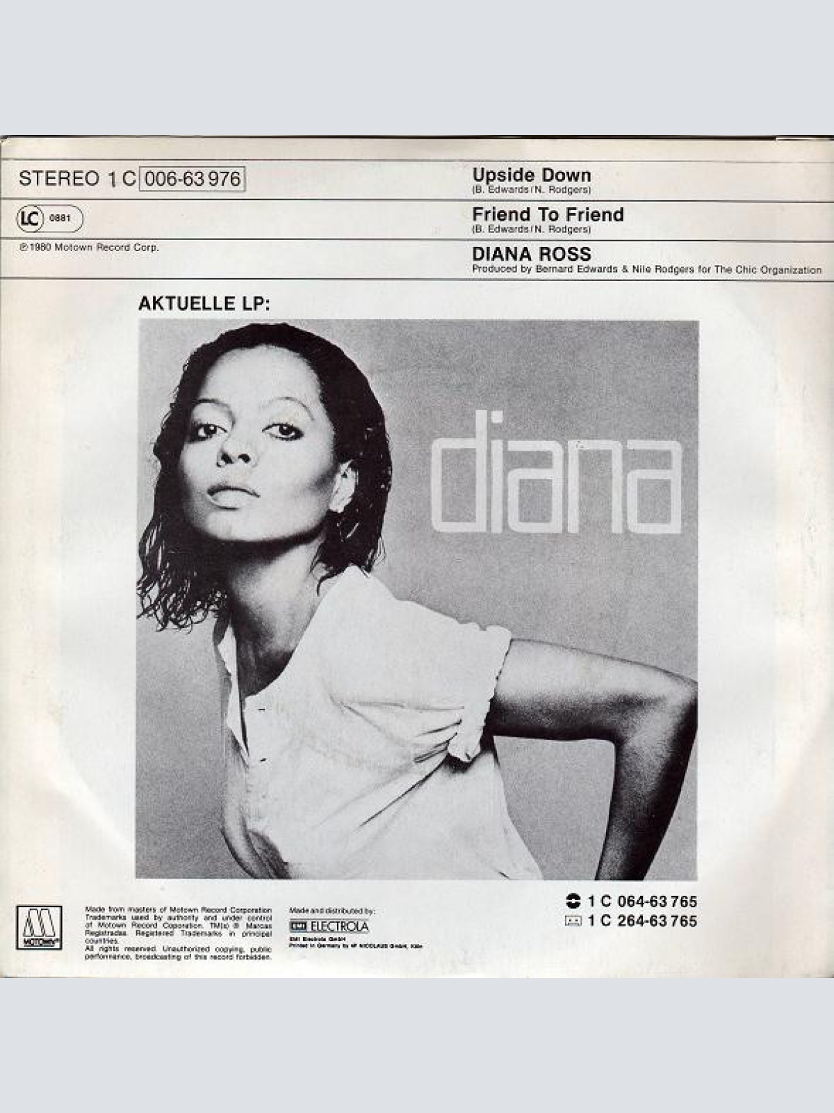 Vinyl / Diana Ross - Upside Down