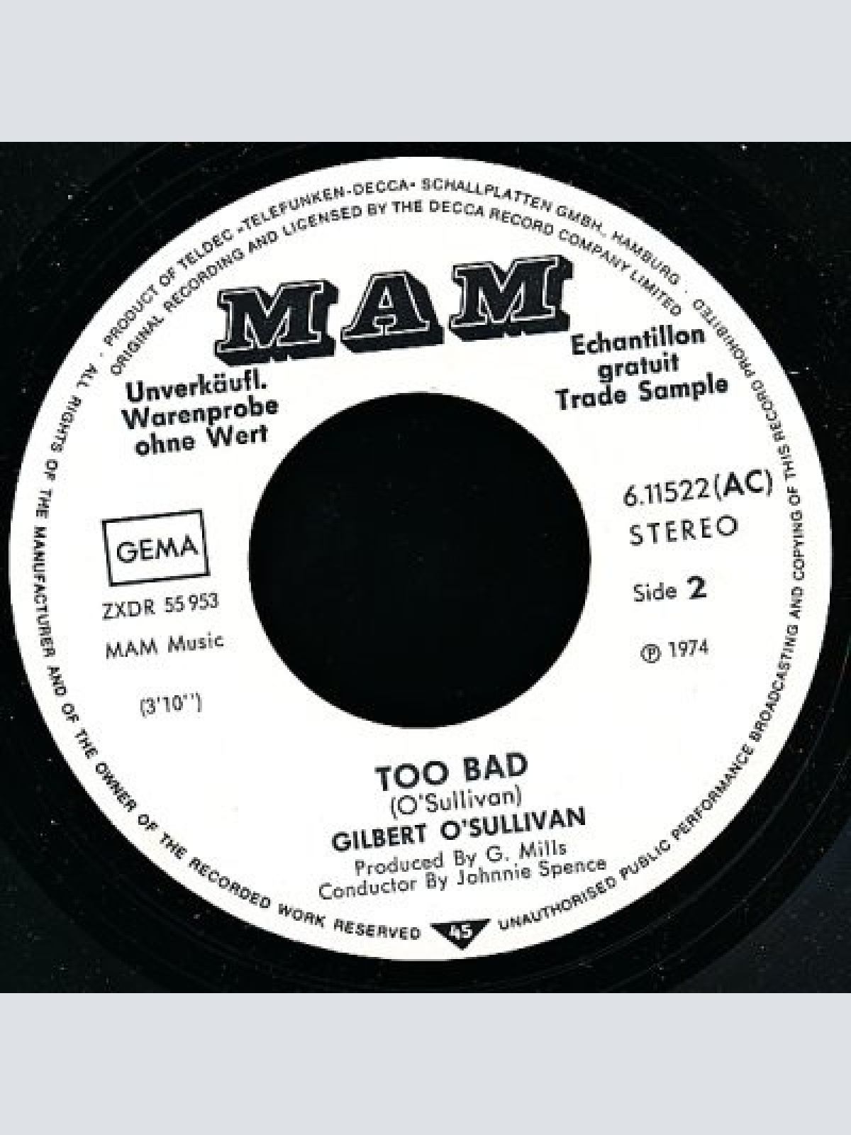 Vinyl / Gilbert O'Sullivan - A Woman's Place