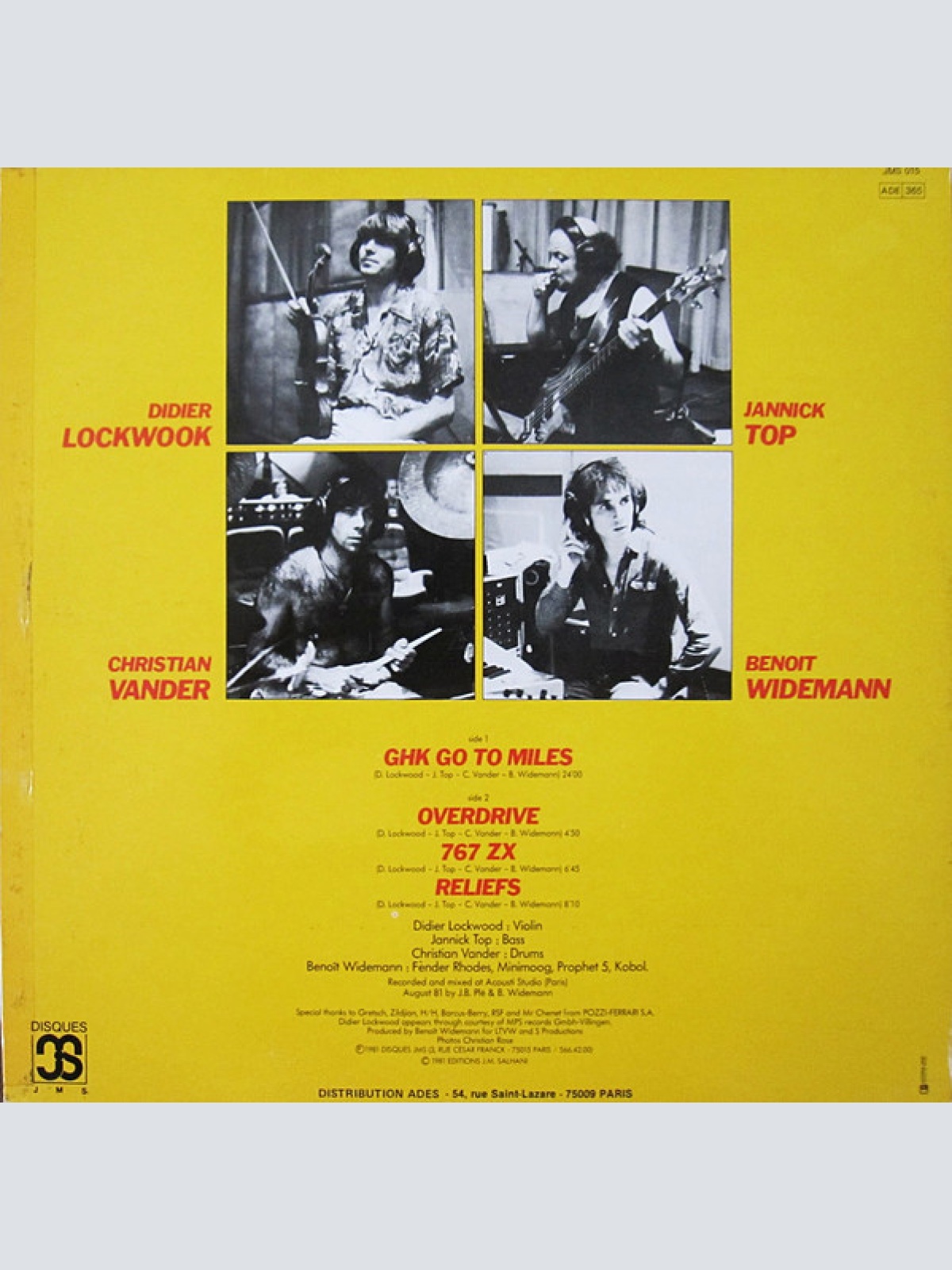 Vinyl / Lockwood*, Top*, Vander*, Widemann* - Fusion