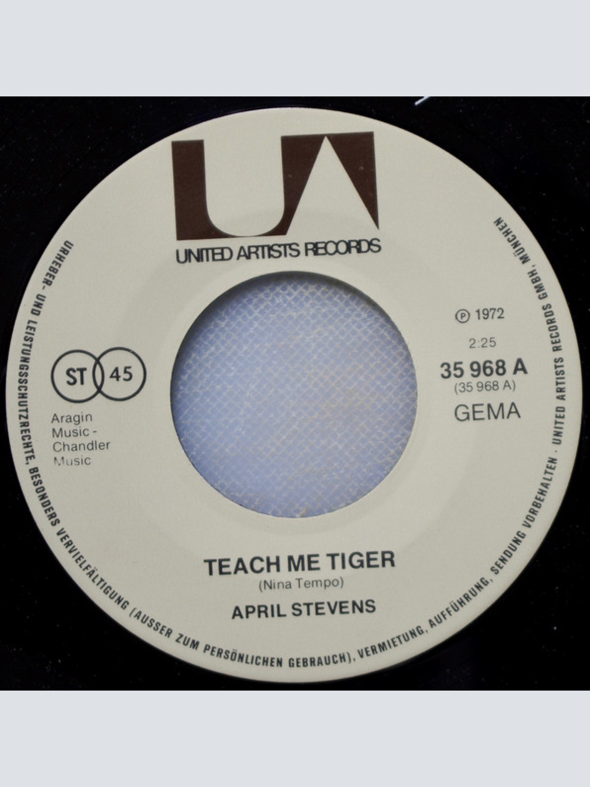 Vinyl / April Stevens - Teach Me Tiger / Do It Again