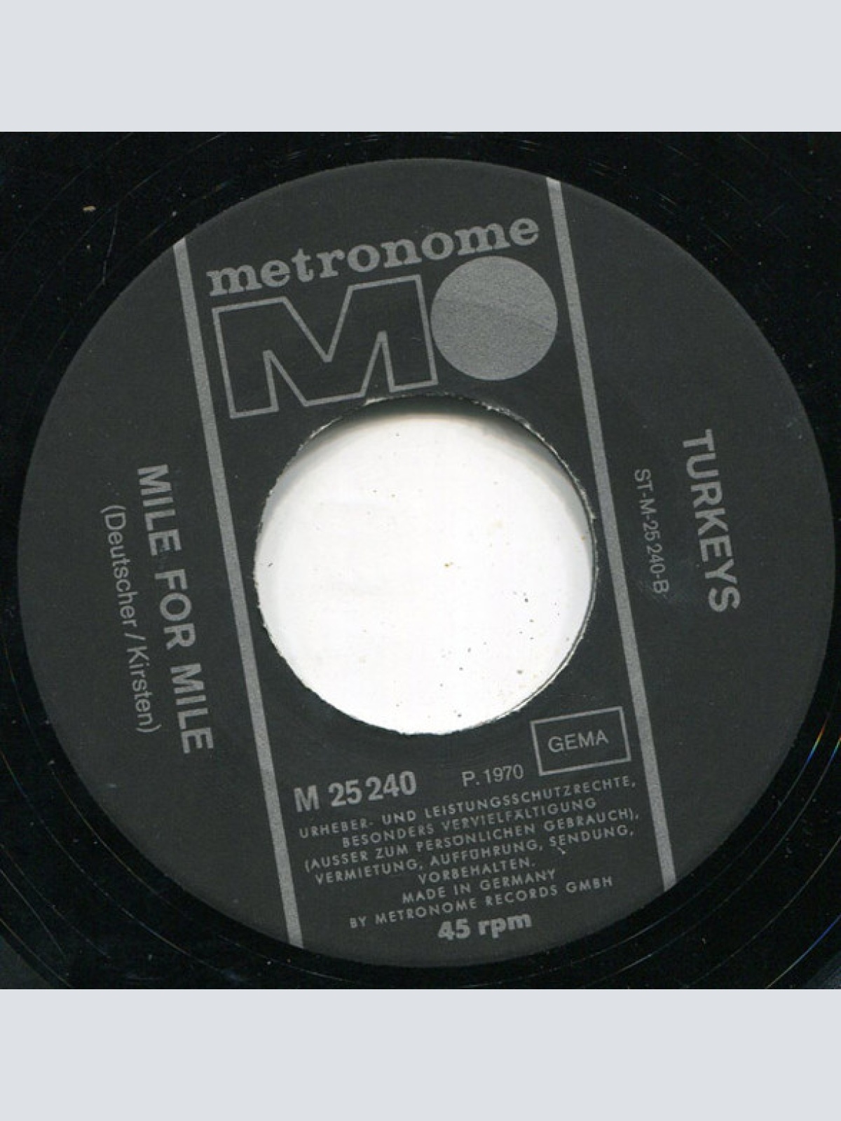 Vinyl / Turkeys - Neanderthal Man