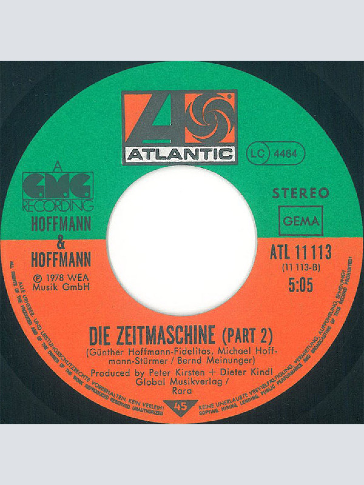 Vinyl / Hoffmann & Hoffmann - Die Zeitmaschine Part I & II