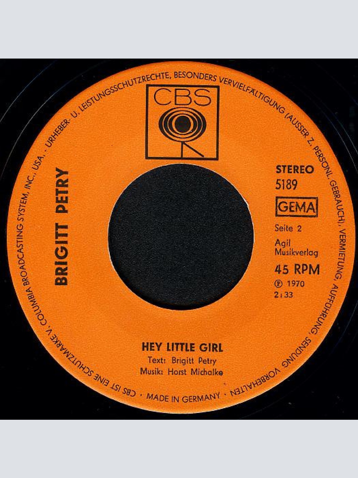 Vinyl / Brigitt Petry - Love Button