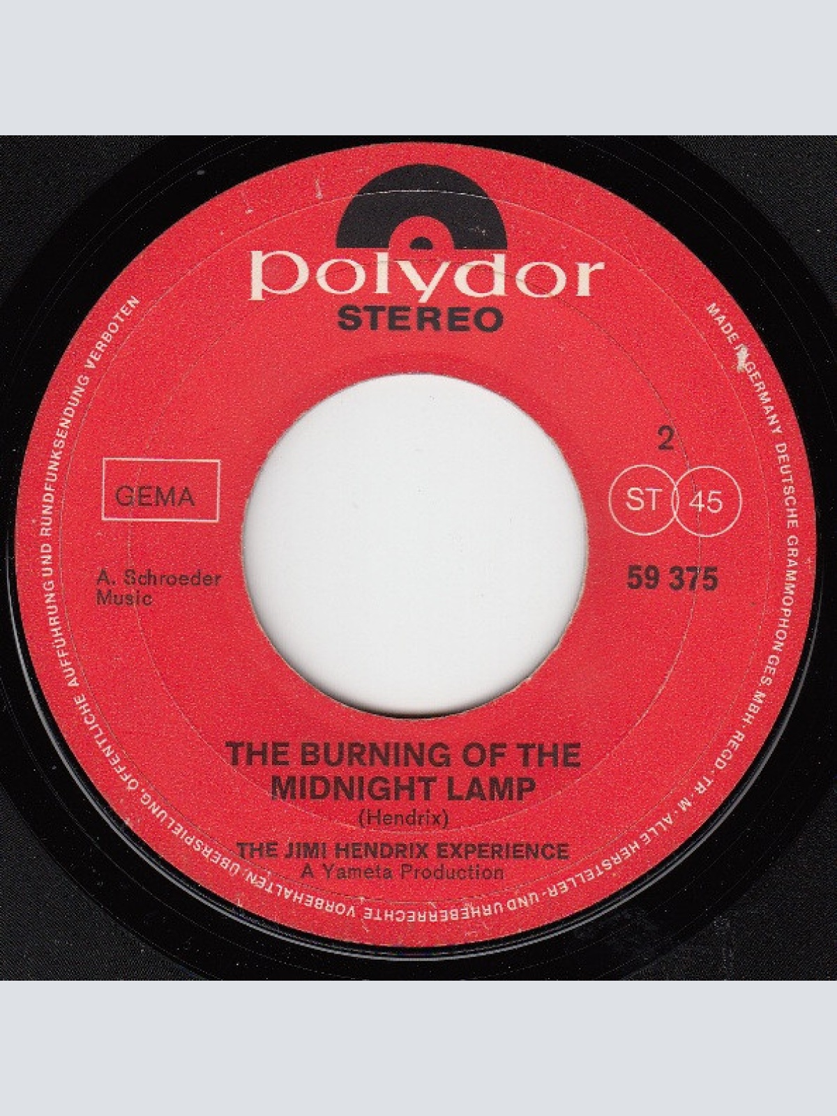 Vinyl / The Jimi Hendrix Experience - Let Me Light Your Fire