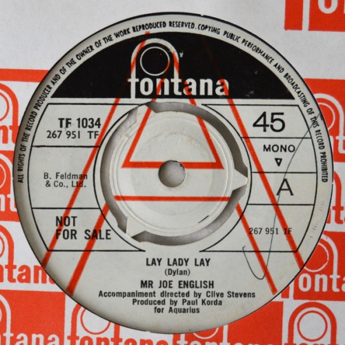 Vinyl / Mr Joe English - Lay Lady Lay