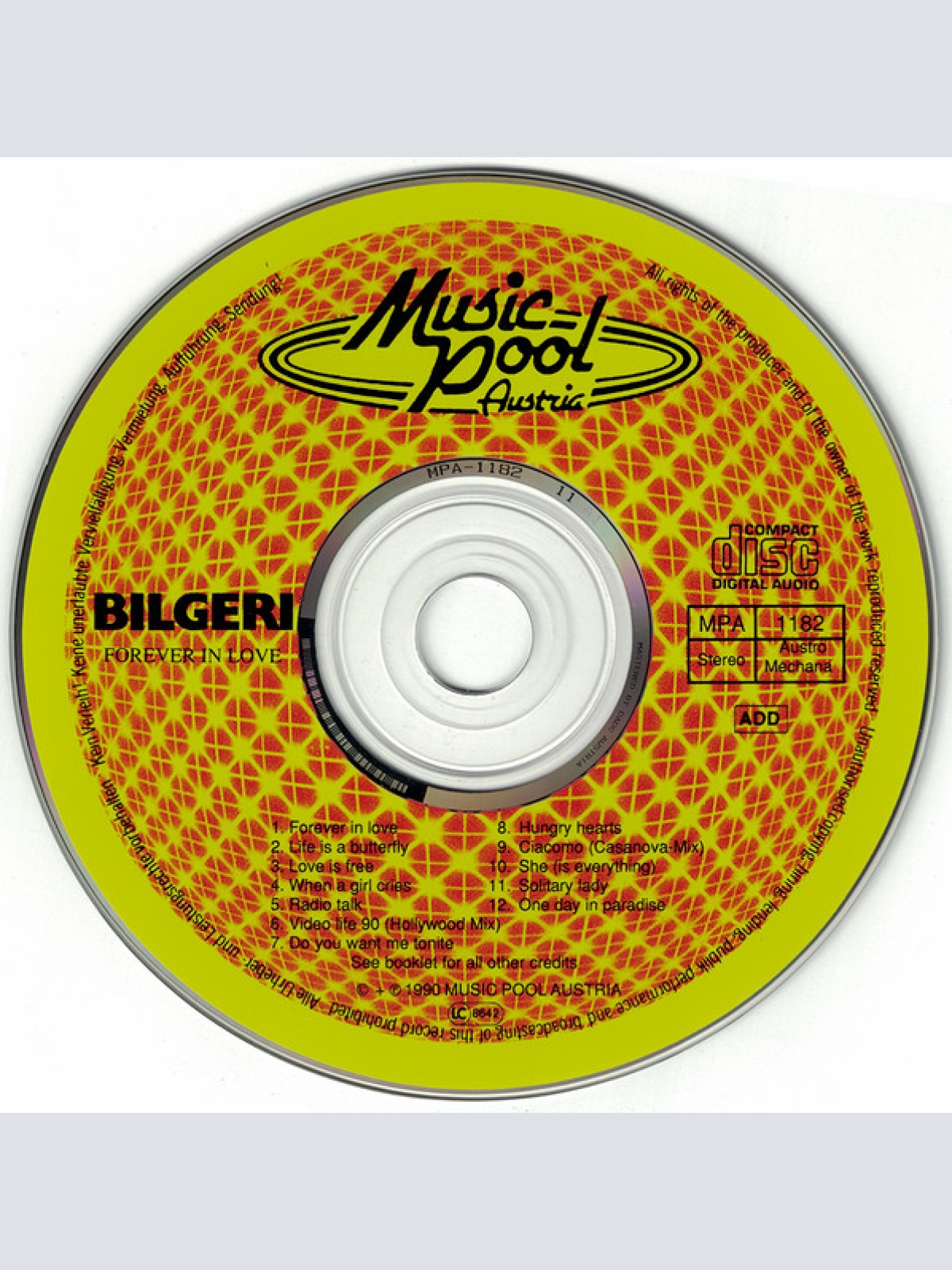 CD / Bilgeri - Forever In Love