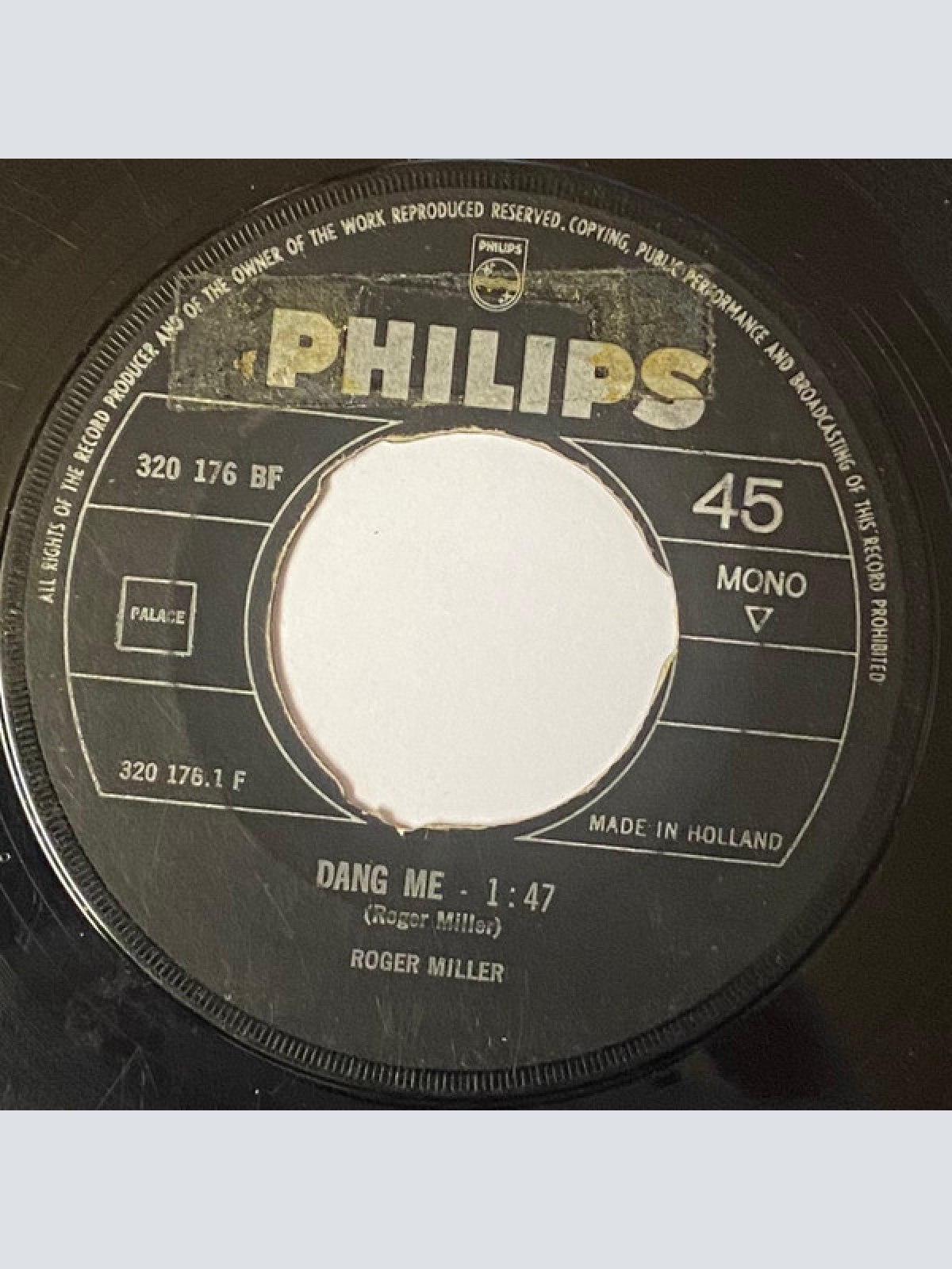 Vinyl / Roger Miller - Dang Me / Got 2 Again
