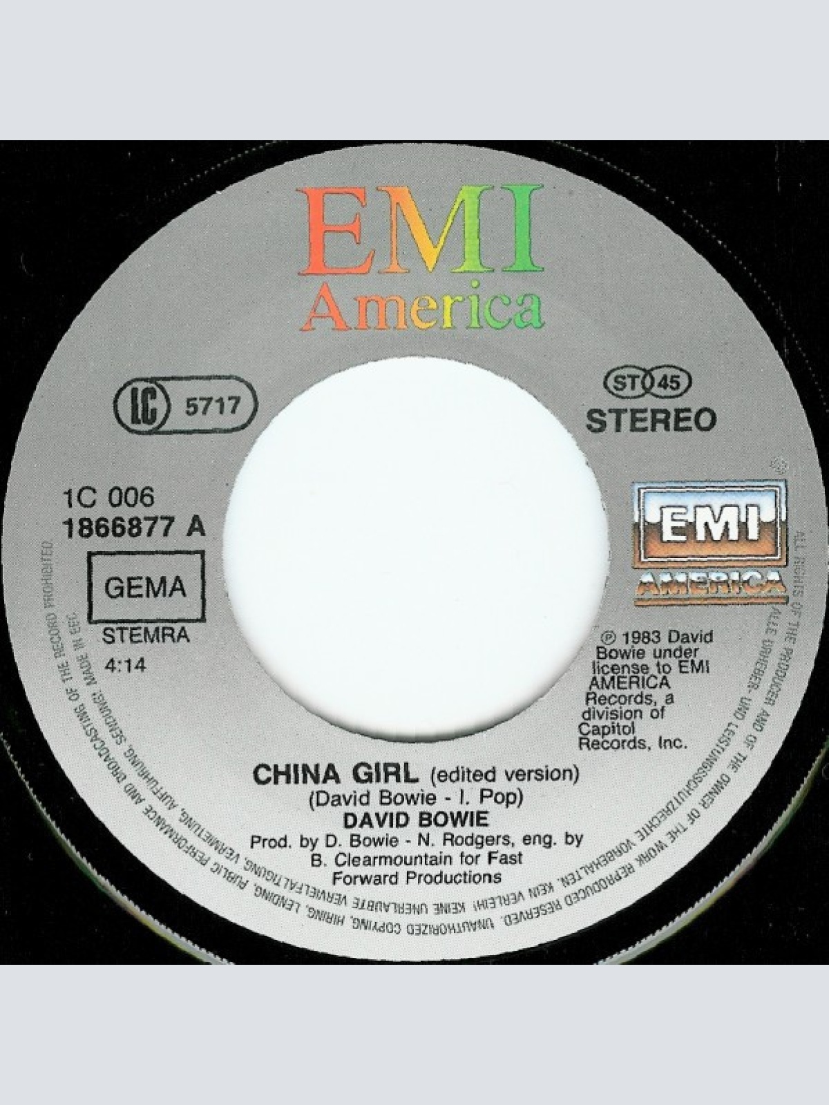 Vinyl / David Bowie - China Girl