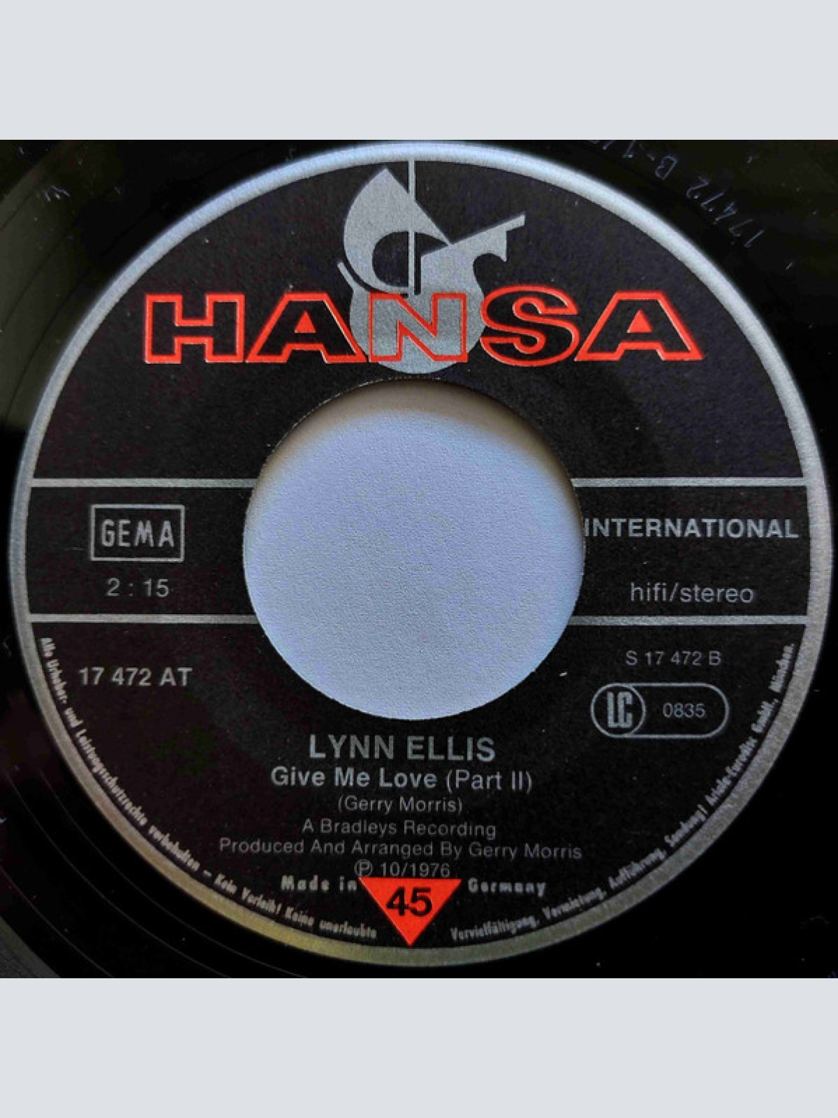 Vinyl / Lynn Ellis - Give Me Love