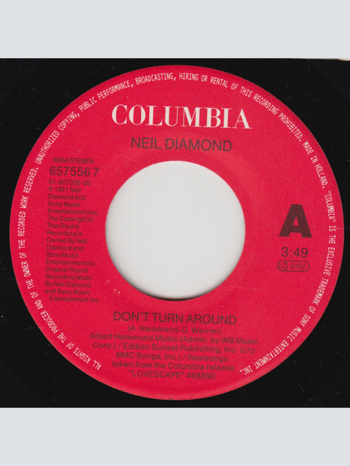 Vinyl / Neil Diamond - Don't Turn Around