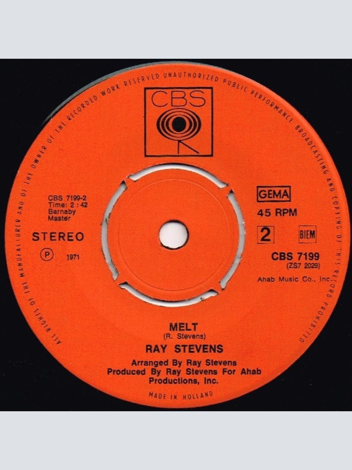 Vinyl / Ray Stevens - A Mama And A Papa / Melt