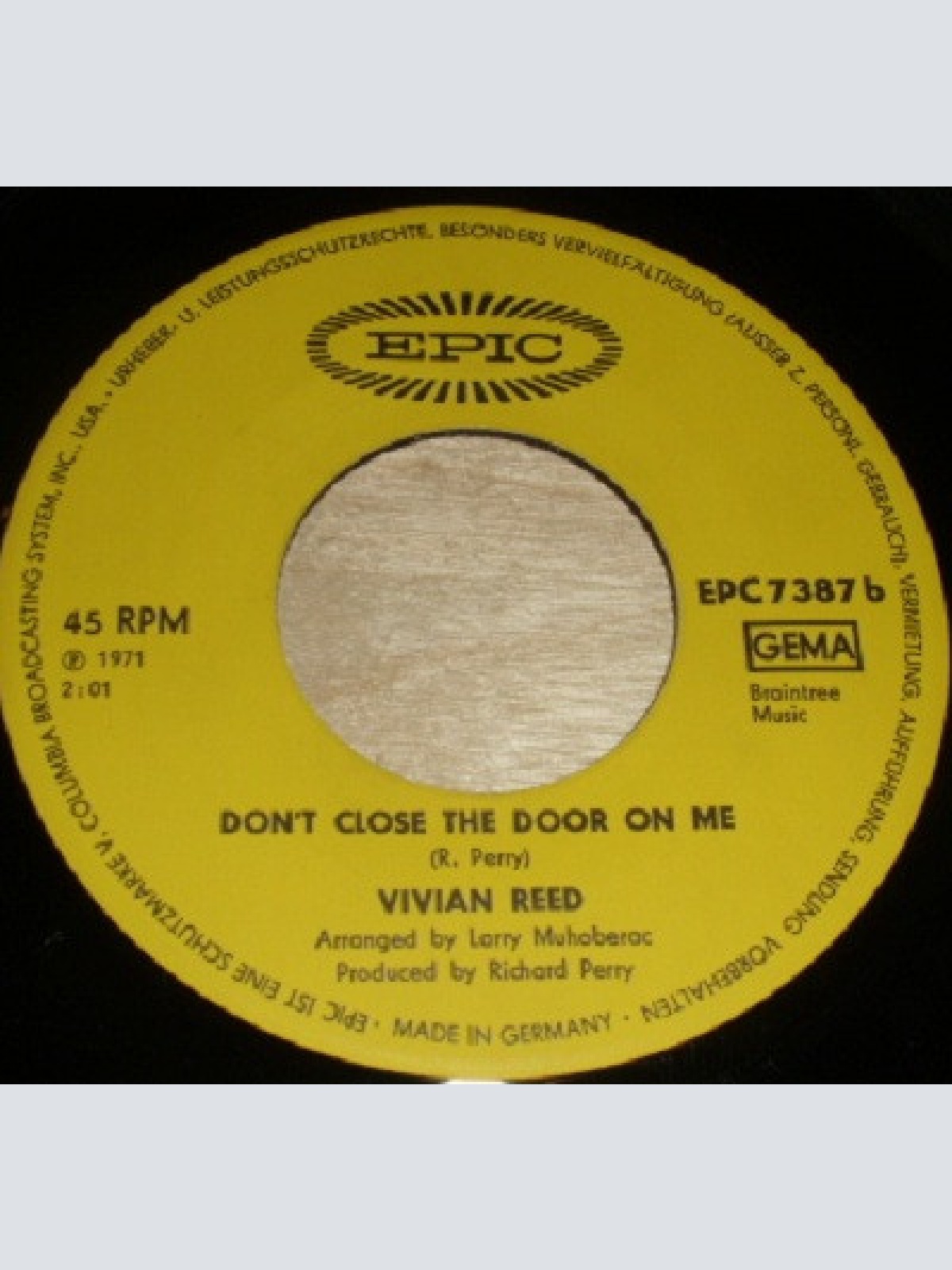 Vinyl / Vivian Reed - I Feel The Earth Move