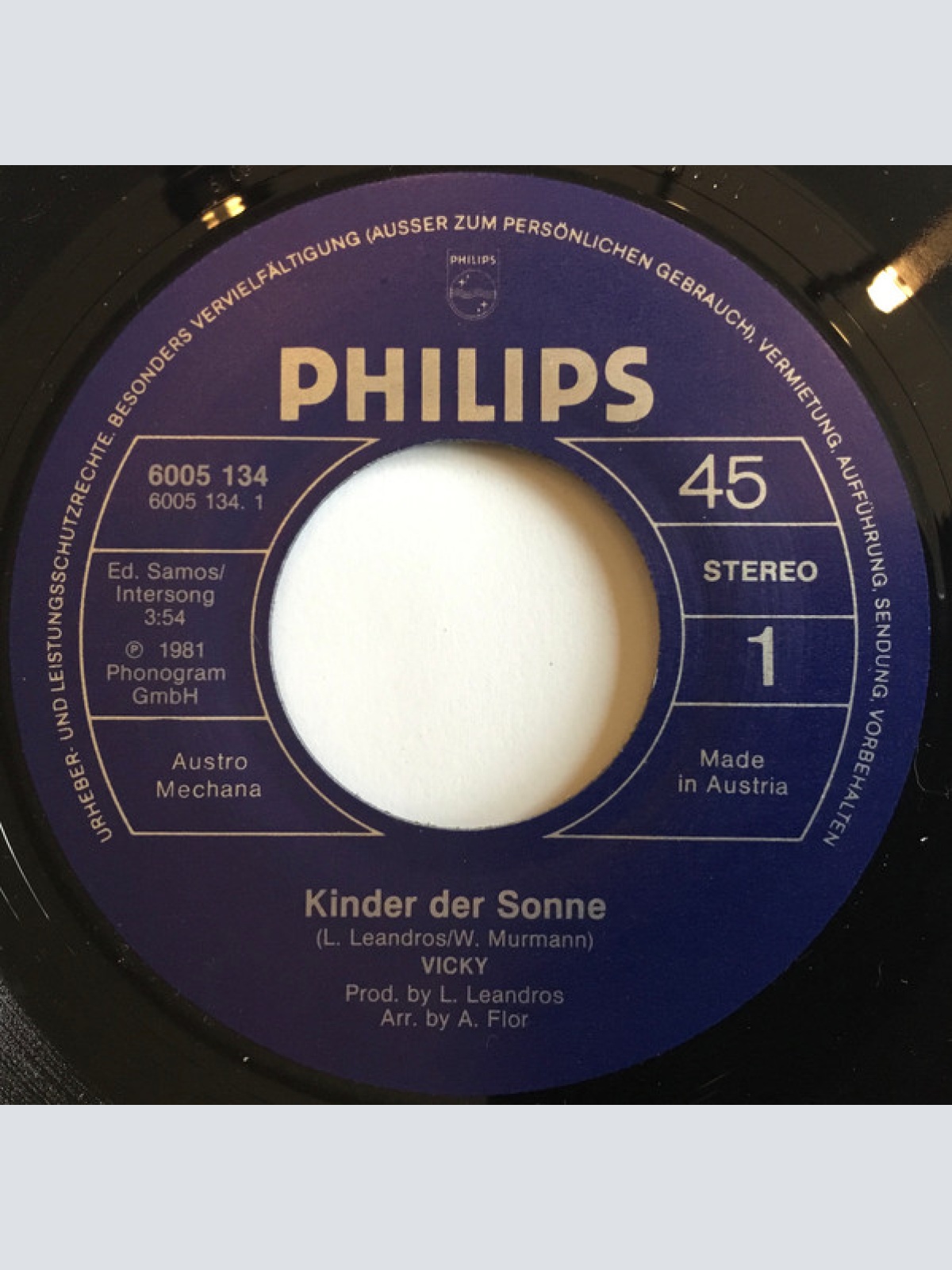 Vinyl / Vicky Leandros - Kinder Der Sonne